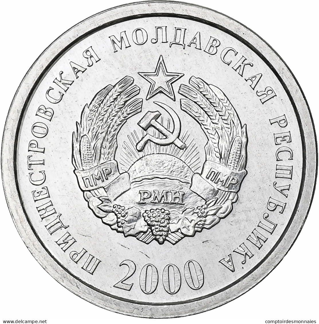 Transnistrie, 10 Kopeek, 2000, Aluminium, FDC, KM:3 - Moldavia