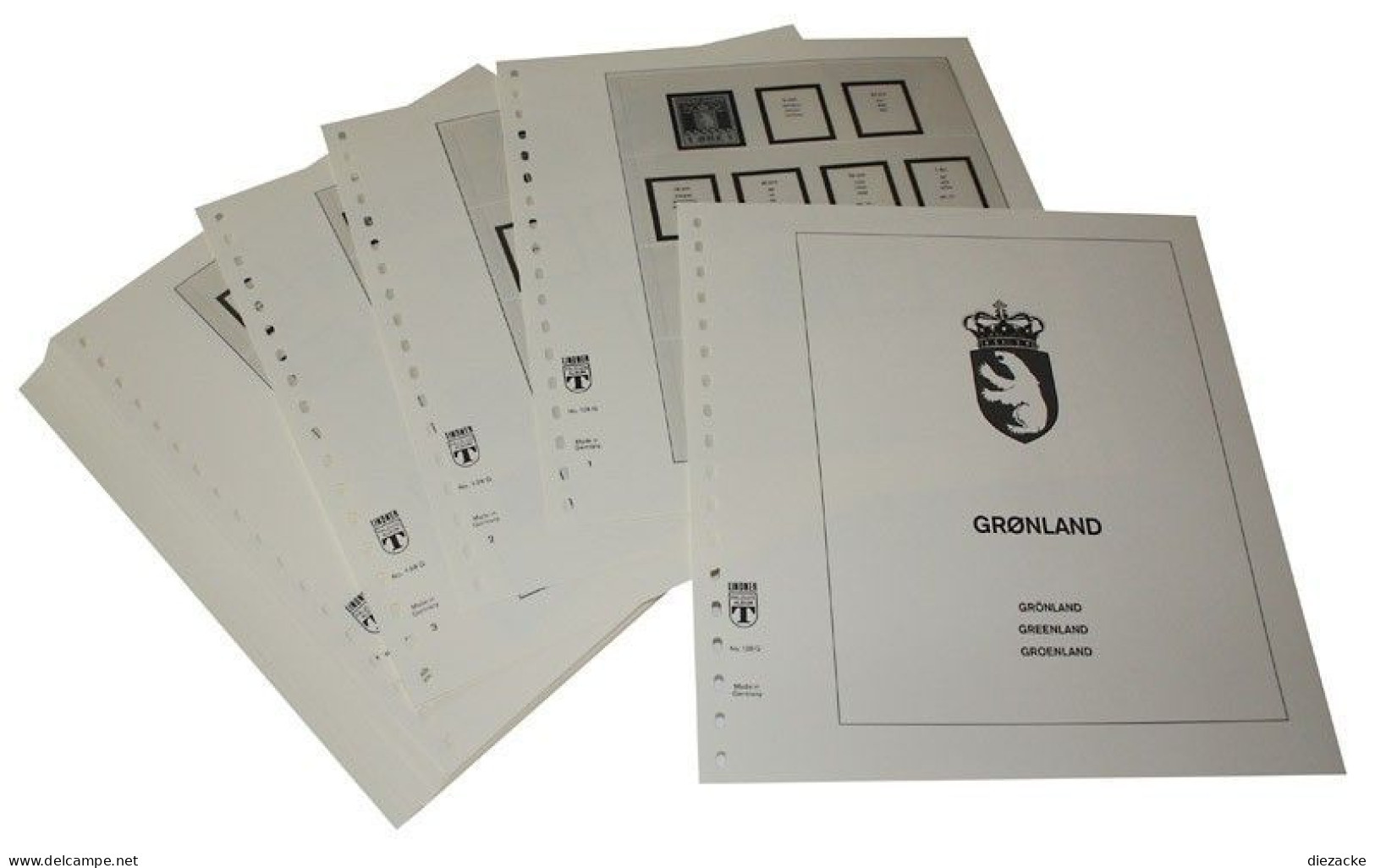 Lindner-T Grönland 2000-2012 Vordrucke 128G-00 Neuware ( - Pre-printed Pages