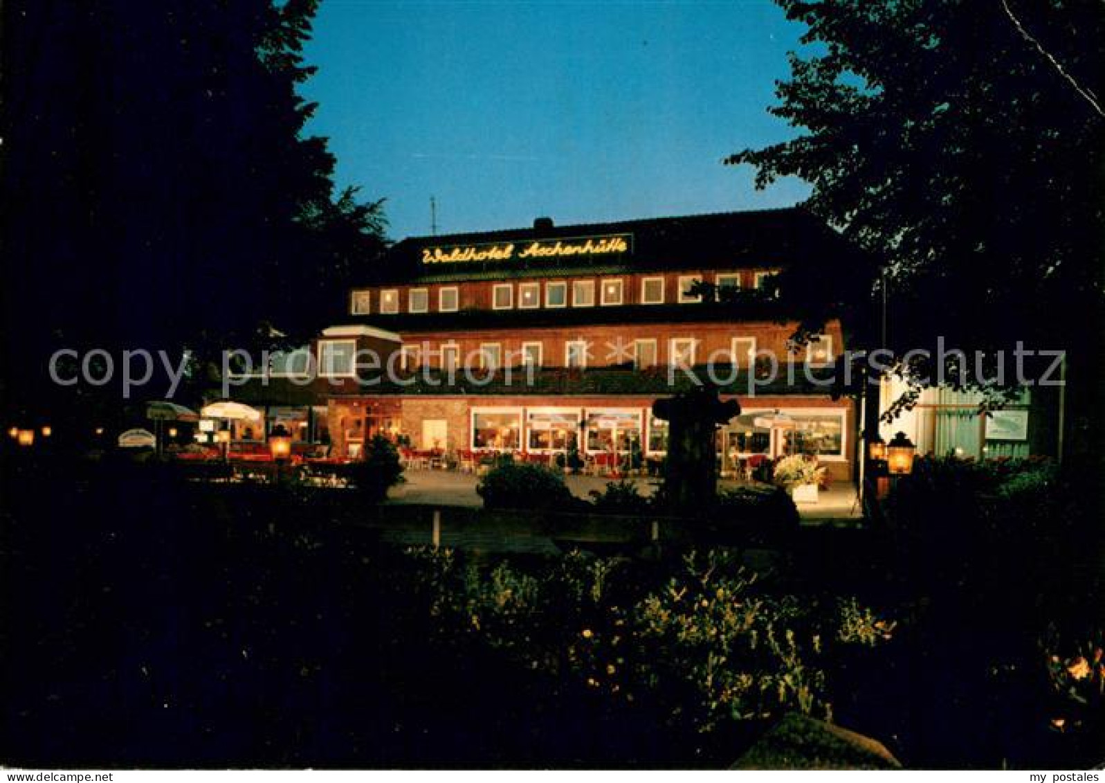 73660108 Osterode Harz Waldhotel Aschenhuette Nachtaufnahme Osterode Harz - Osterode