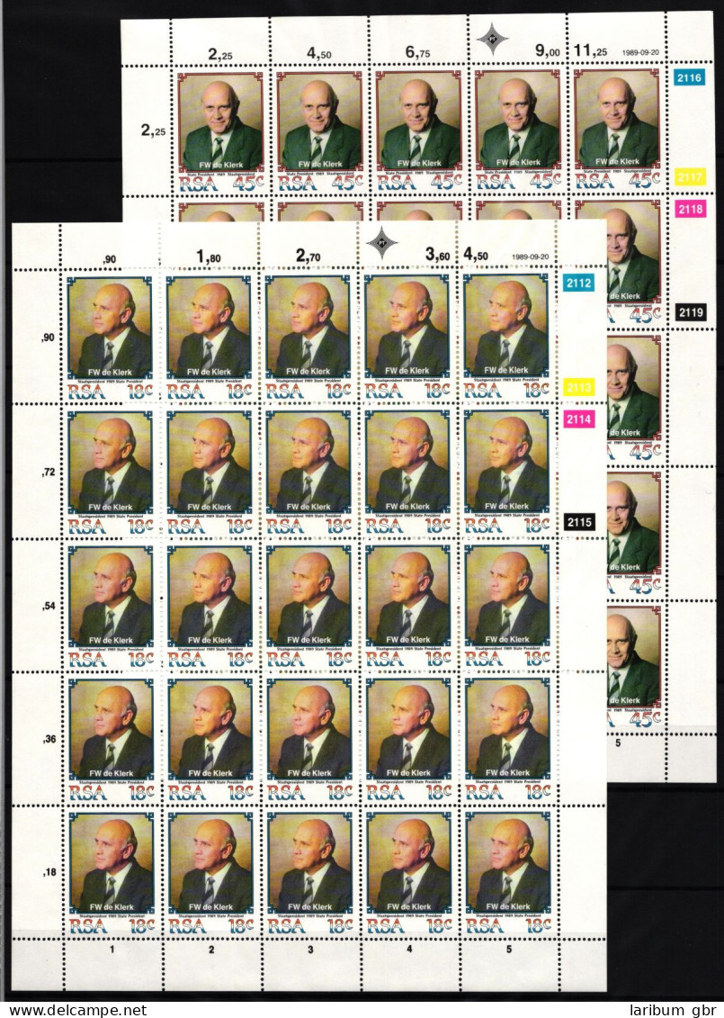 Südafrika 783 Und 784 Postfrisch Zusammendruckbögen / Politiker #IH210 - Altri & Non Classificati