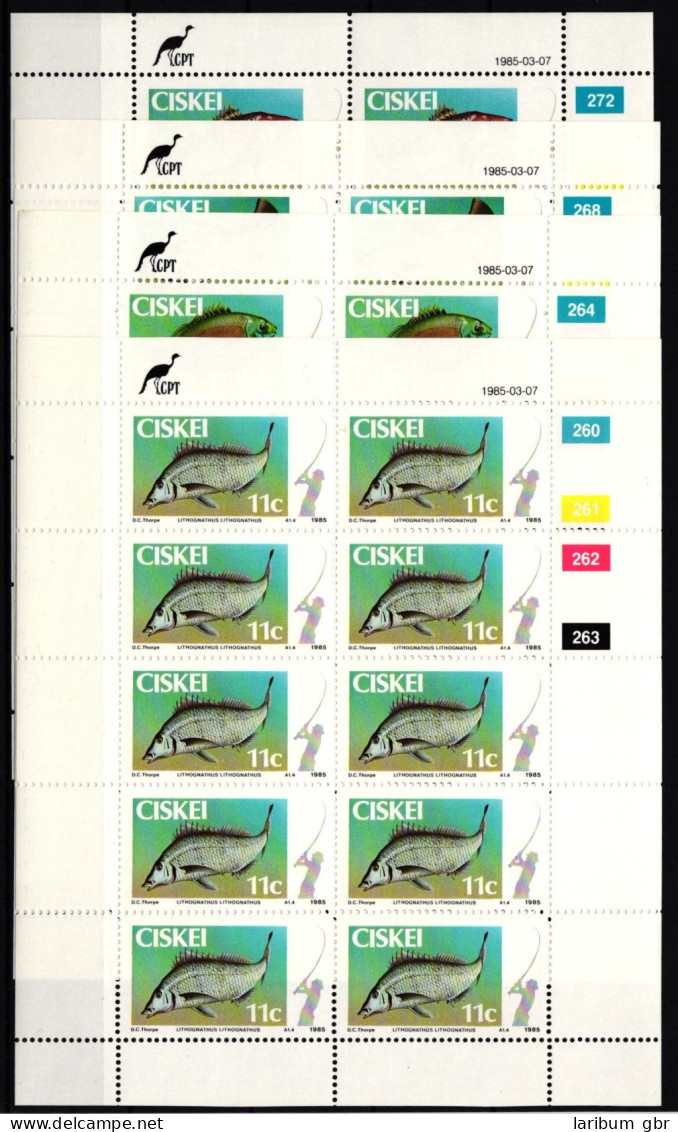 Ciskei 70-73 Postfrisch Kleinbogensatz / Fische #IH187 - Ciskei
