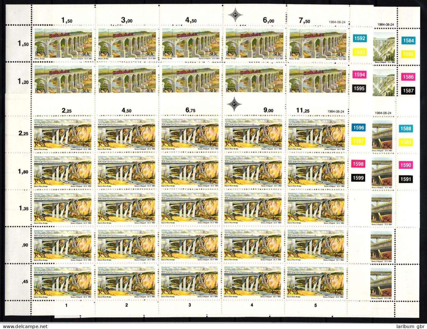 Südafrika 651-654 Postfrisch Zusammendruckbögen / Architektur #IH233 - Altri & Non Classificati