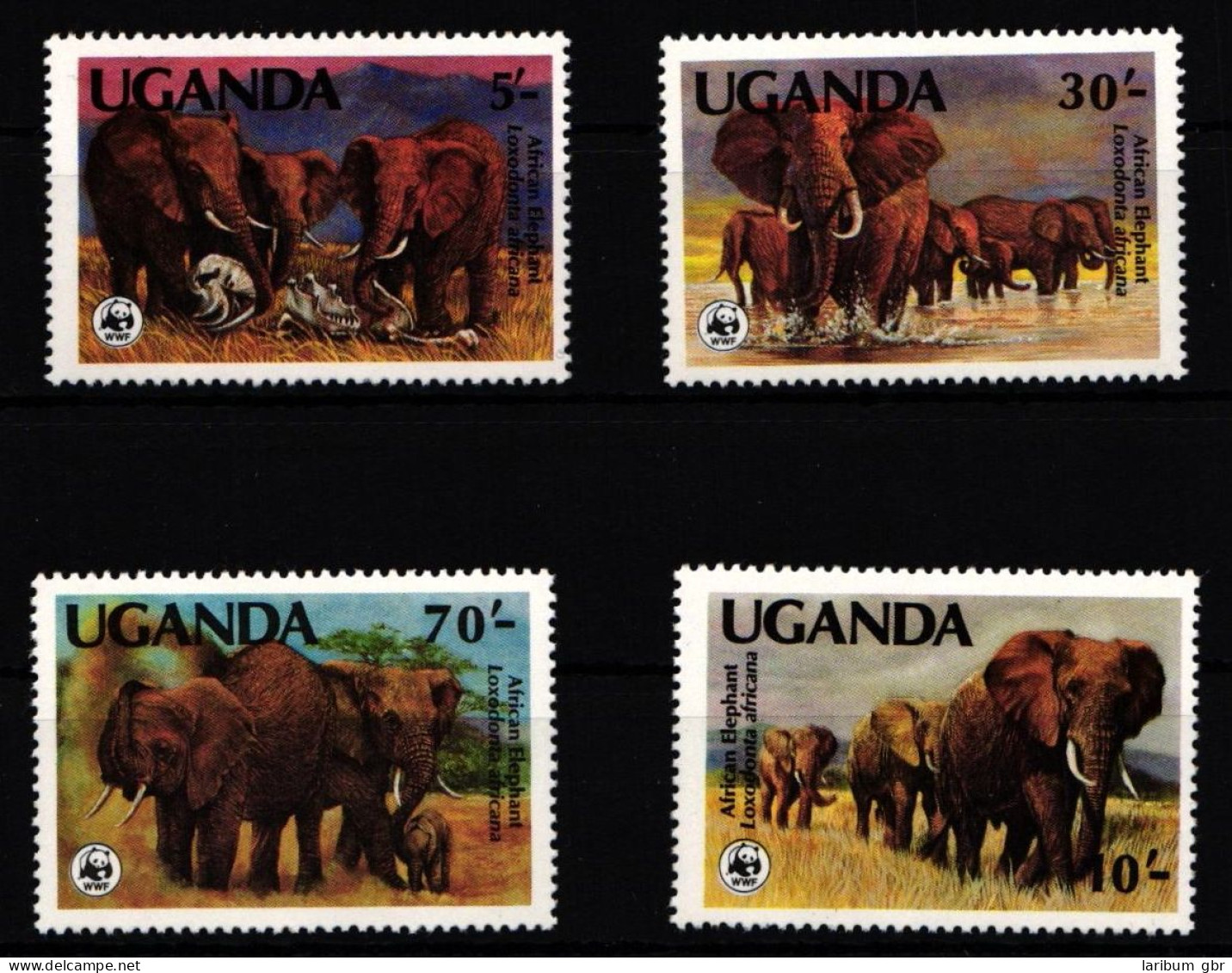 Uganda 361-364 Postfrisch Elefanten #IH359 - Ouganda (1962-...)