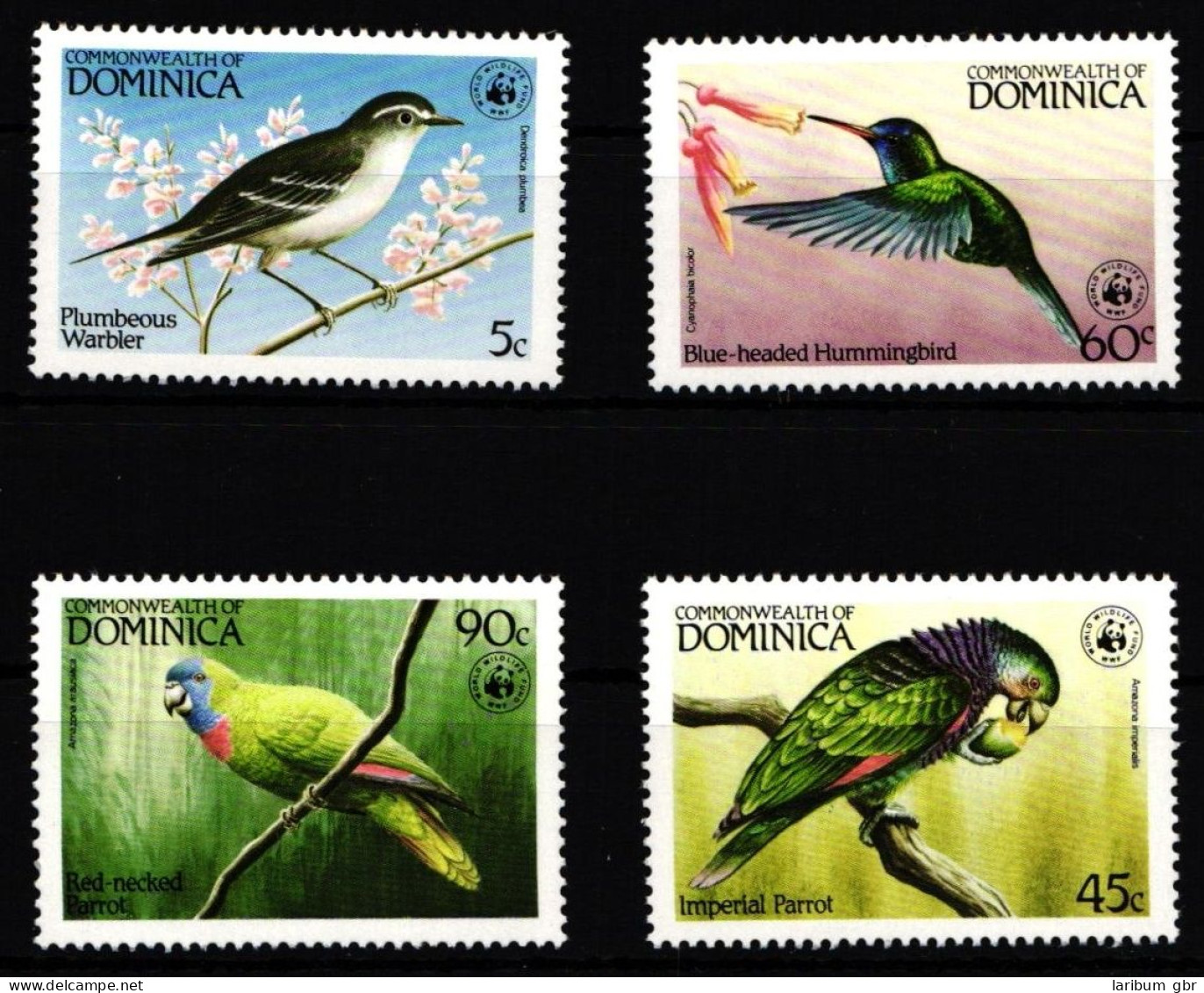 Dominica 836-839 Postfrisch Vögel #IH367 - Dominica (1978-...)