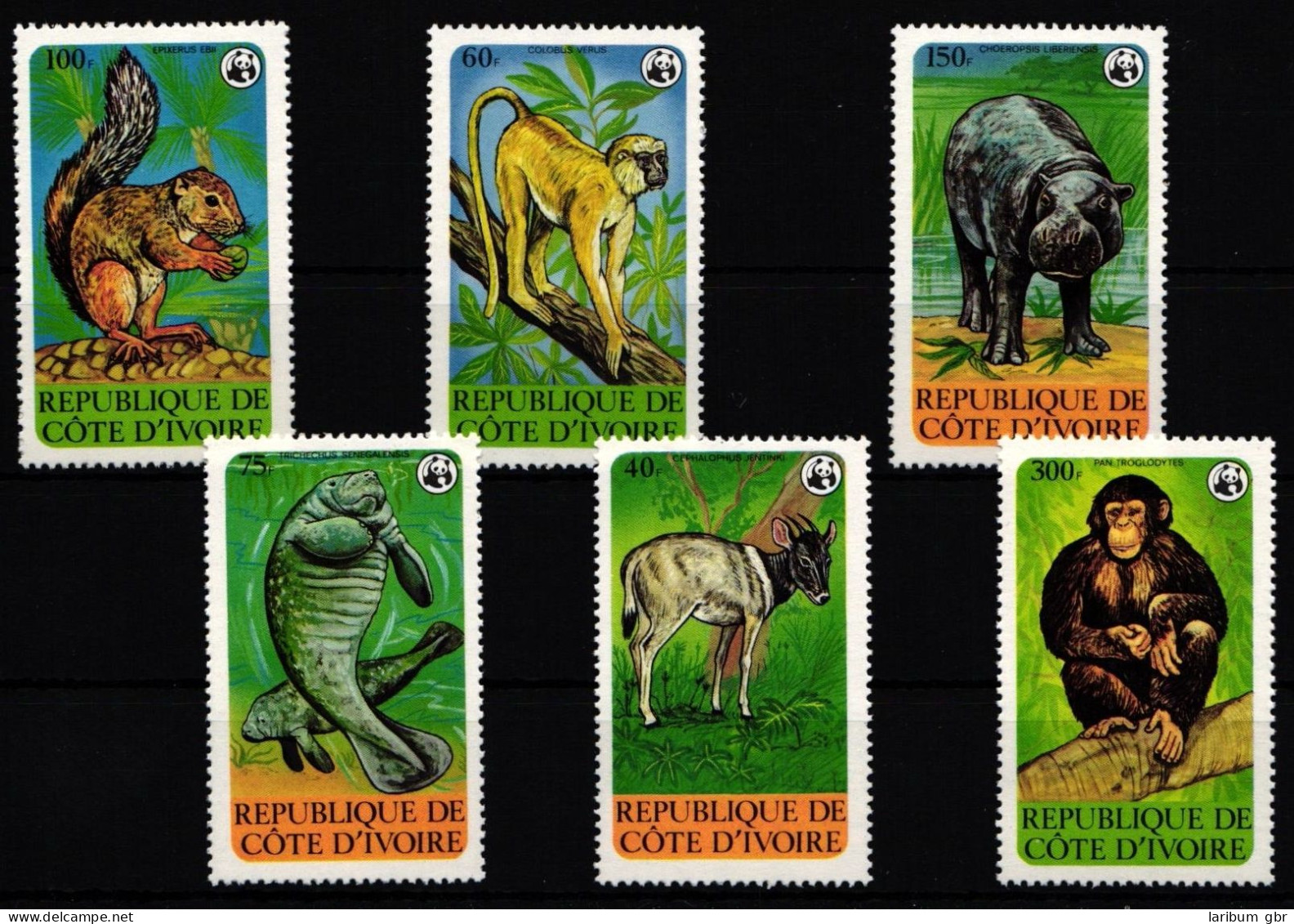 Elfenbeinküste 620-625 Postfrisch Wildtiere #IH357 - Côte D'Ivoire (1960-...)