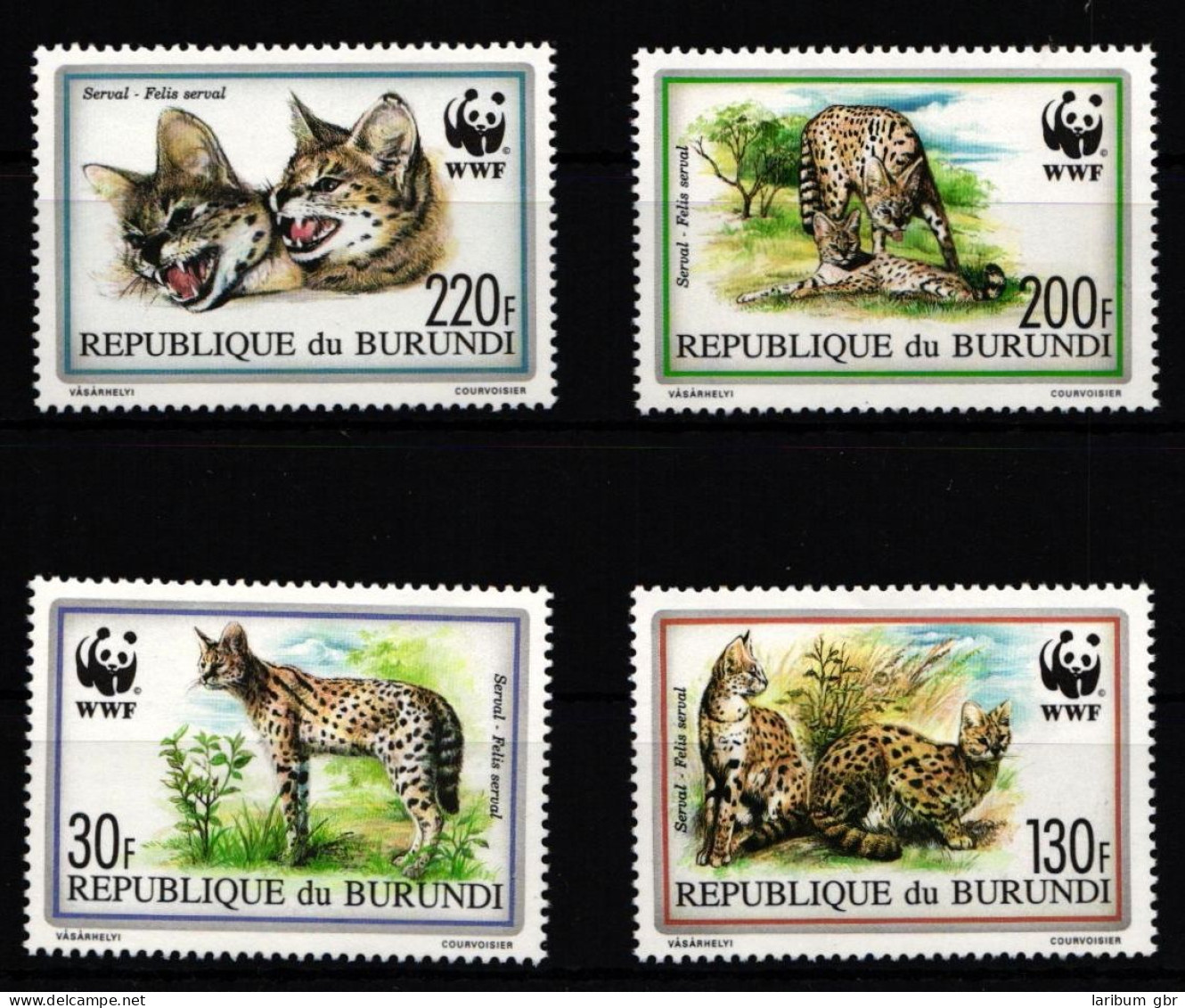 Burundi 1758-1761 Postfrisch Raubkatzen #IH338 - Sonstige & Ohne Zuordnung