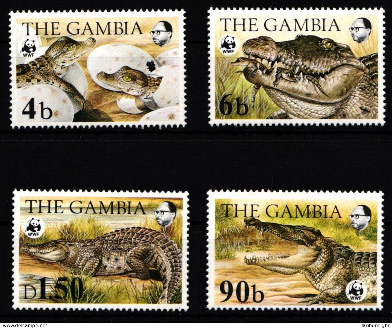 Gambia 517-520 Postfrisch Krokodil #IH374 - Gambie (1965-...)