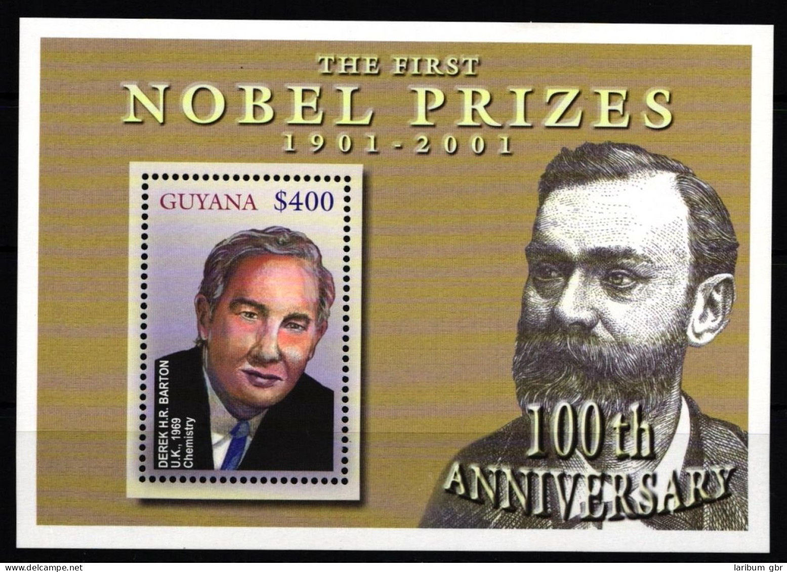 Guyana Block 729 Postfrisch Nobelpreis #IH257 - Guyane (1966-...)