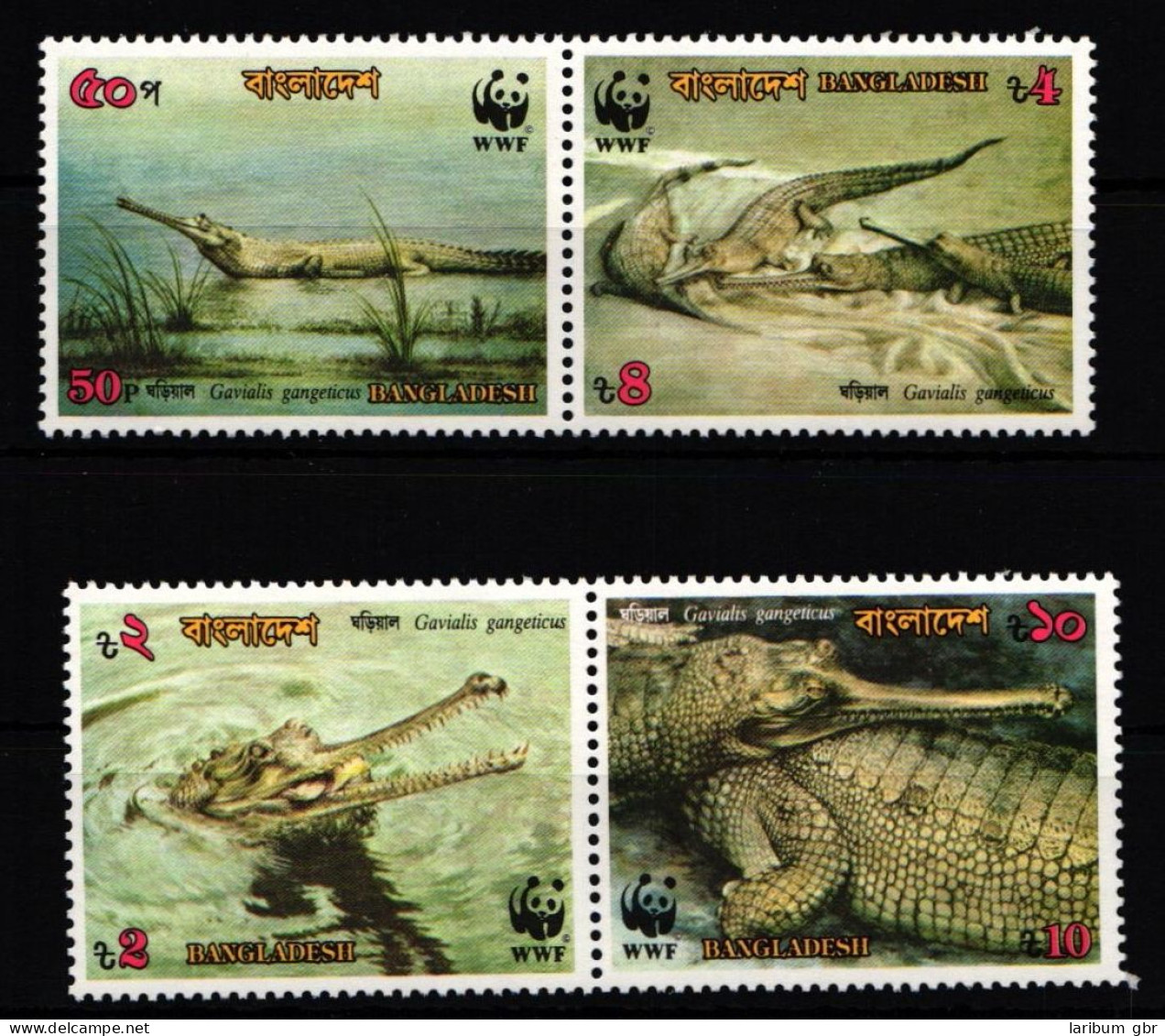 Bangladesch 323-326 Postfrisch Paare / Reptilien #IH337 - Bangladesch