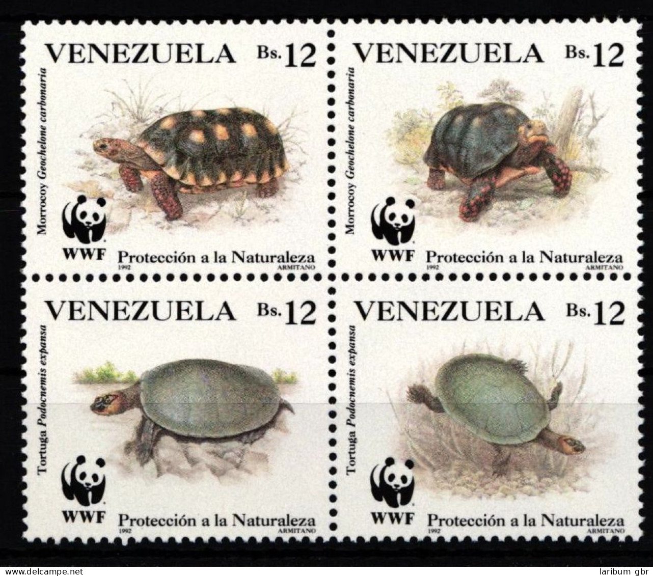 Venezuela 2729-2732 Postfrisch Viererblock / Schildkröte #IH358 - Venezuela