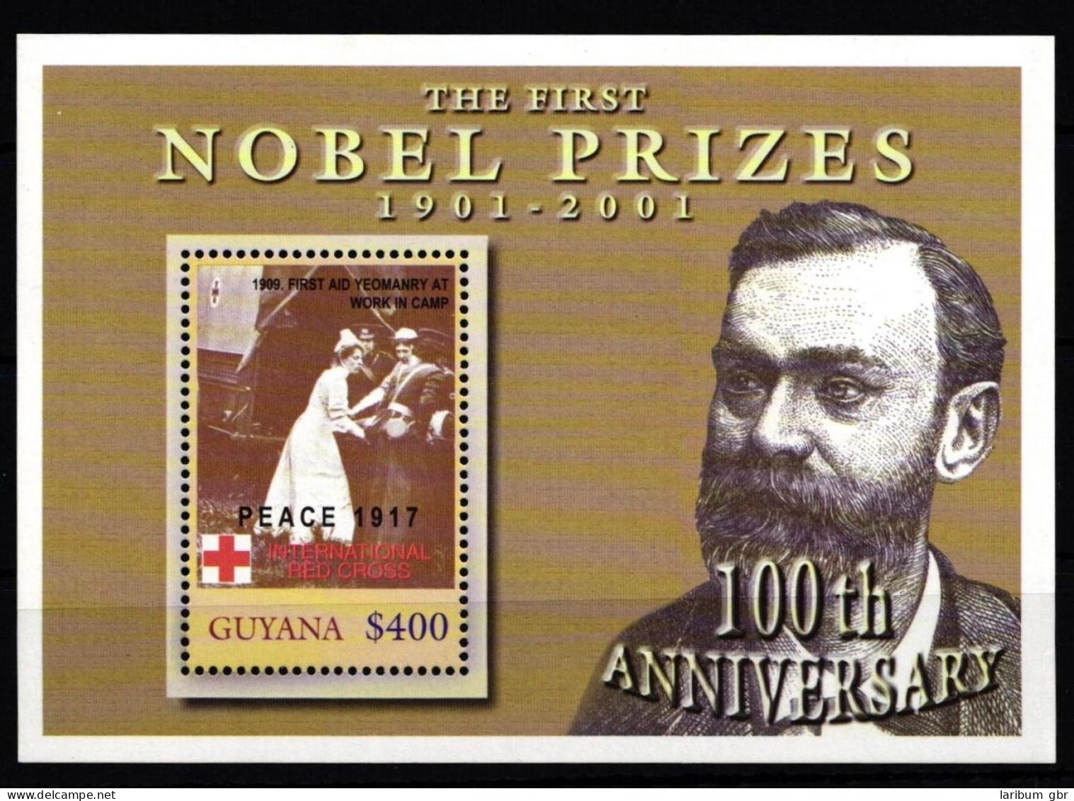 Guyana Block 728 Postfrisch Nobelpreis #IH261 - Guyane (1966-...)