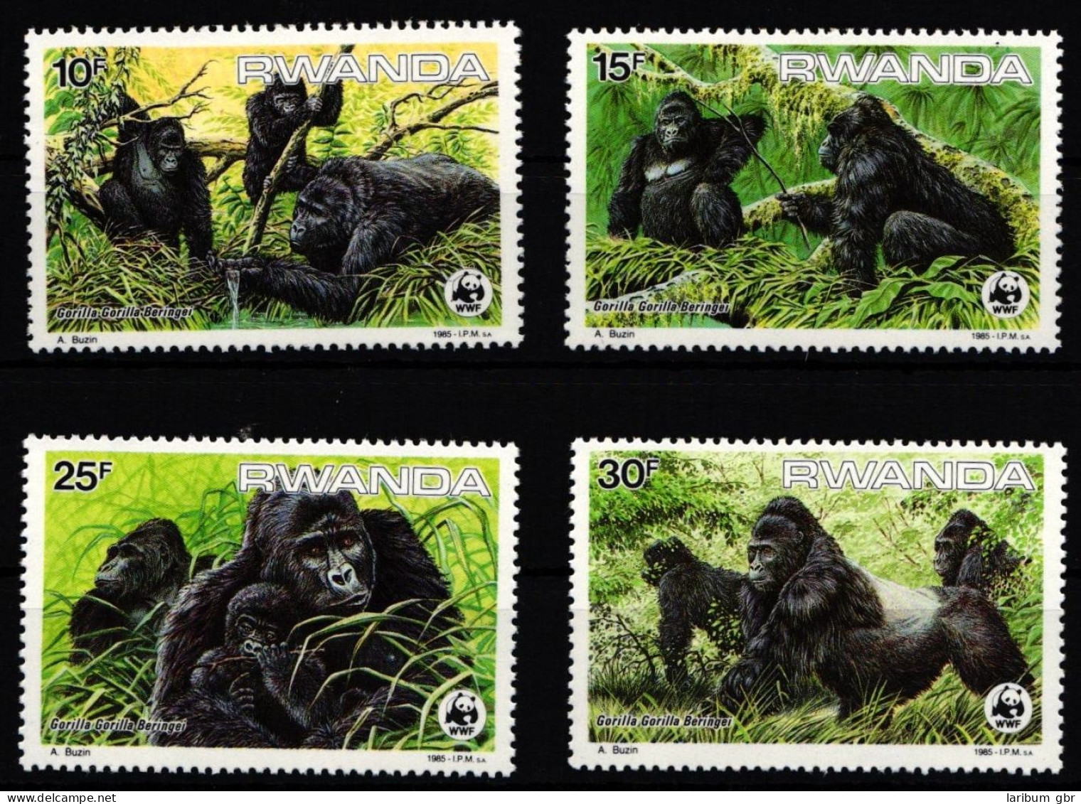 Ruanda 1292-1295 Postfrisch Wildtiere #IH369 - Otros & Sin Clasificación
