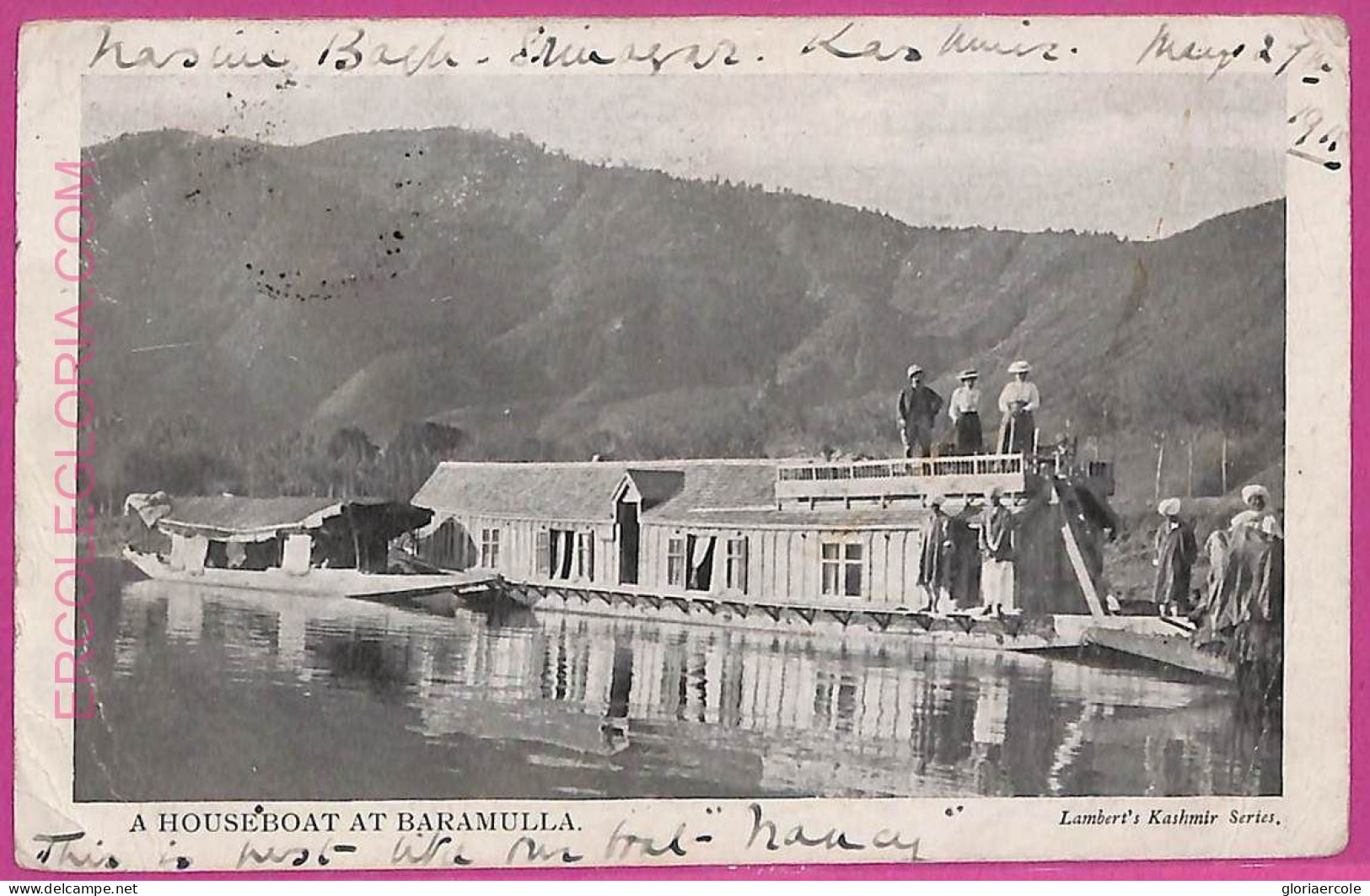 Ag3741  - INDIA - VINTAGE POSTCARD - 1911 - Baramulla, Kashmir - Inde