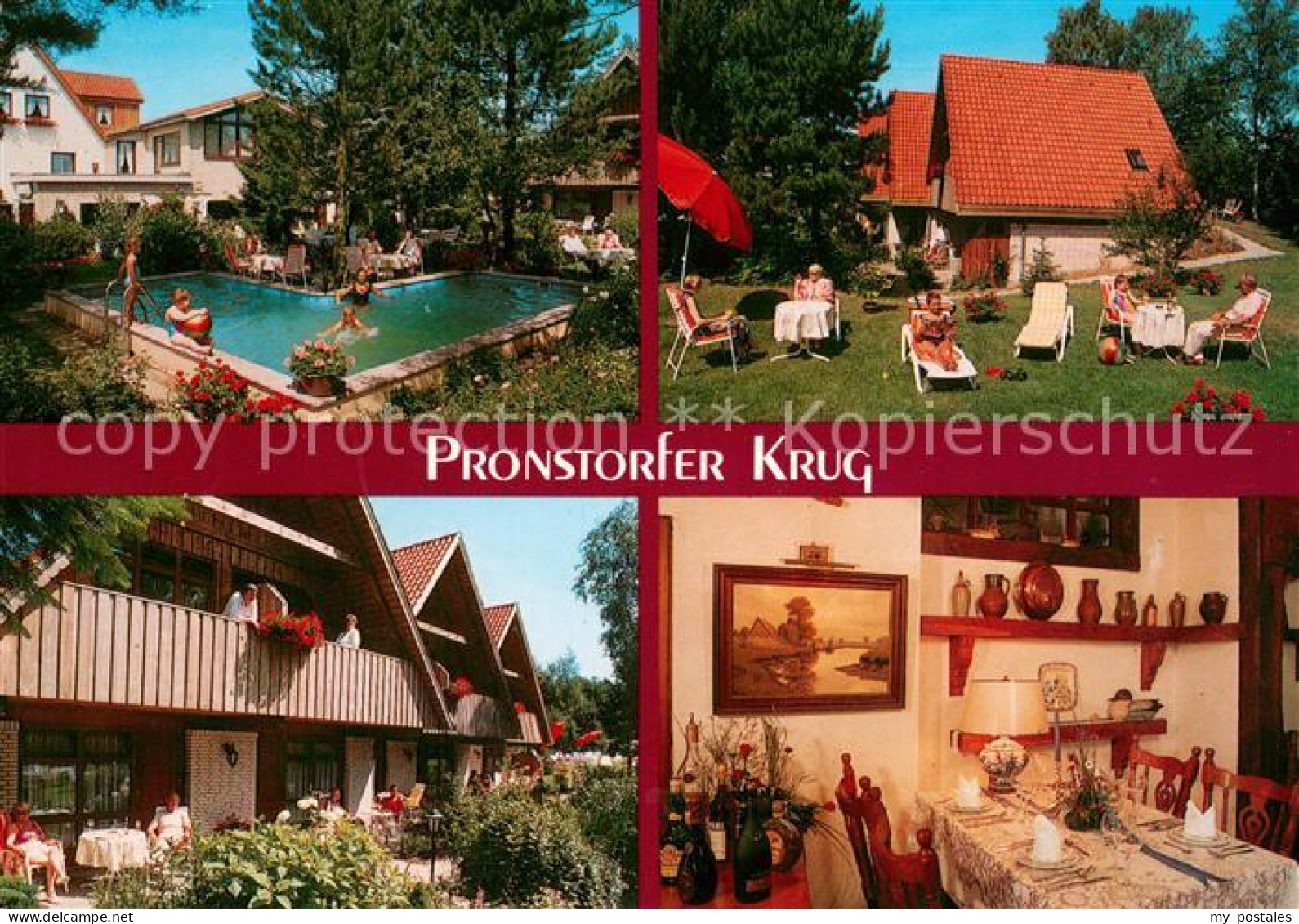 73659844 Pronstorf Pronstorfer Krug Hotel Restaurant Cafe Swimming Pool Pronstor - Autres & Non Classés