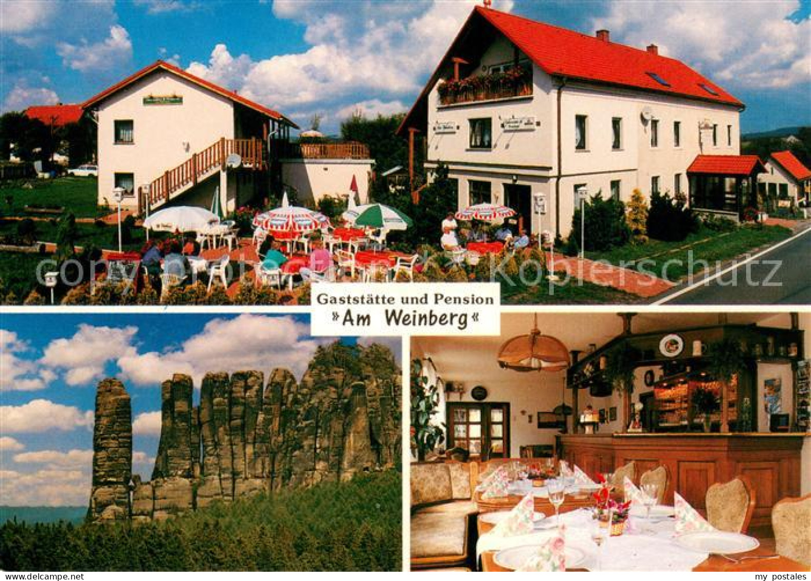 73659804 Mittelndorf Gaststaette Pension Am Weinberg Landschaftspanorama Elbsand - Kirnitzschtal