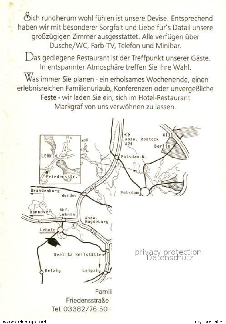 73659691 Lehnin Hotel Restaurant Markgraf Lehnin - Lehnin