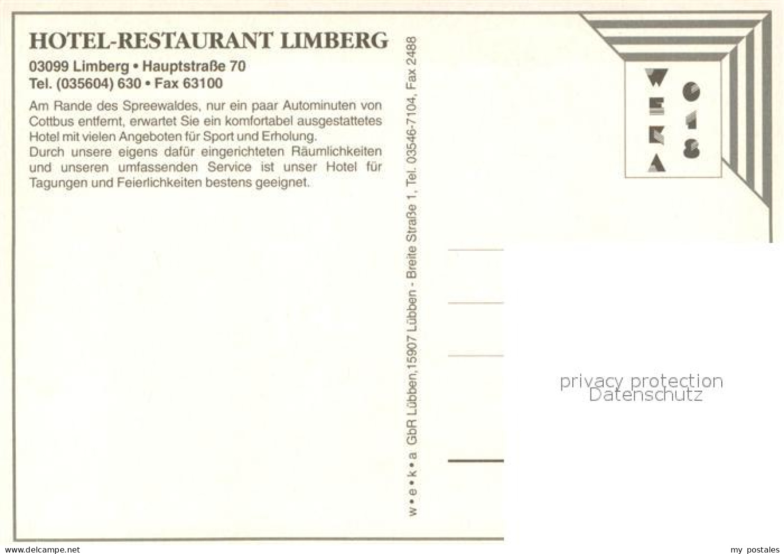 73659627 Limberg Cottbus Hotel Limberg Spreewald Tracht Tennis  Limberg Cottbus - Kolkwitz