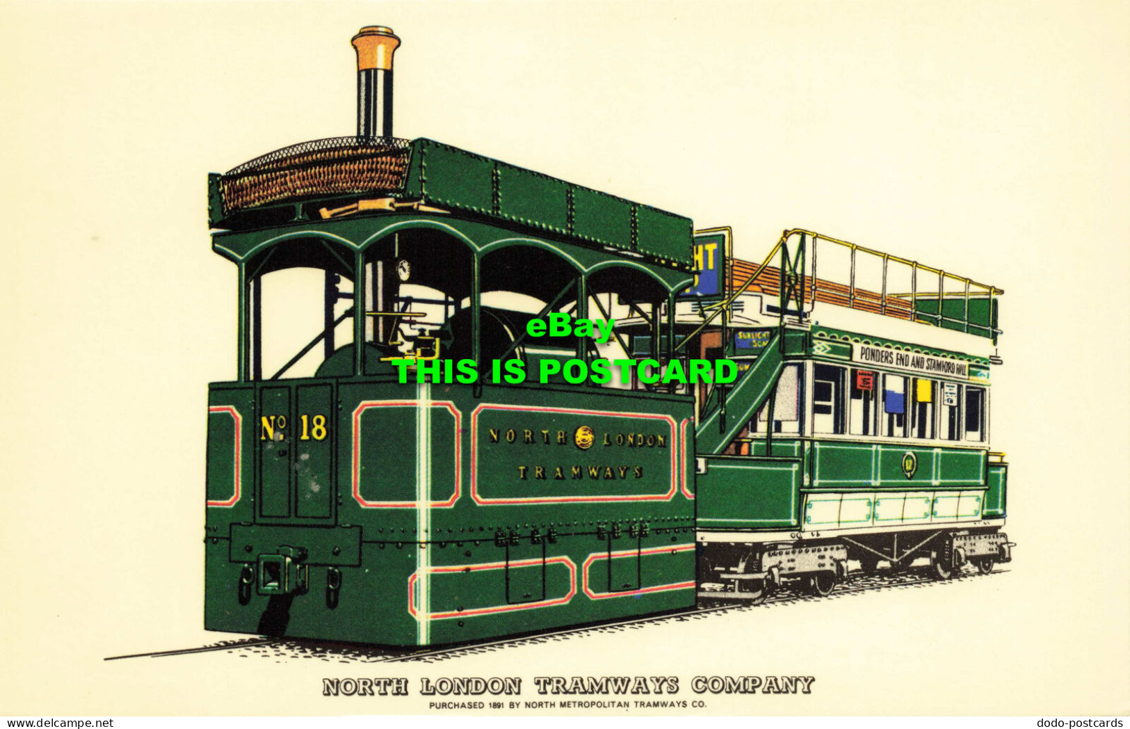 R567166 North London Tramway Company. North Metropolitan Tramways. Collectors Re - Sonstige & Ohne Zuordnung