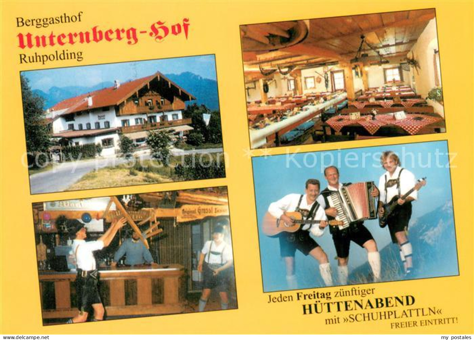 73659372 Ruhpolding Berggasthof Unternberg Hof Restaurant Hausmusik Musikinstrum - Ruhpolding
