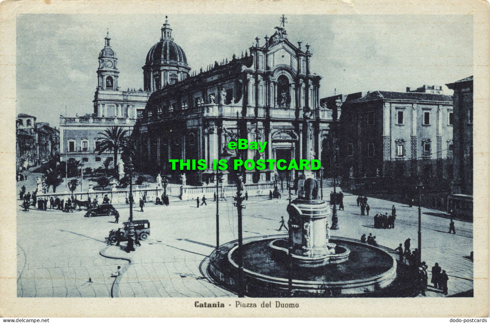 R568623 Catania. Piazza Del Duomo. 148143. N. Catanuto. 1942. Alterocca Terni XX - Mondo