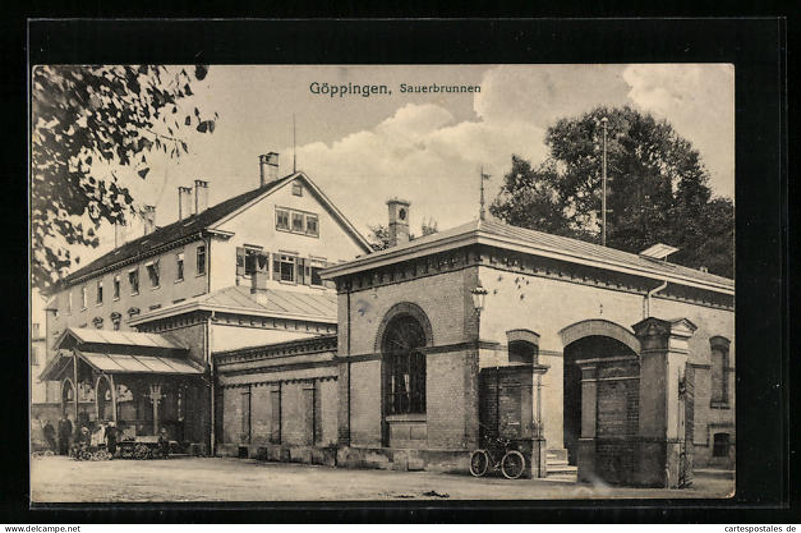 AK Göppingen, Blick Auf Den Sauerbrunnen  - Goeppingen