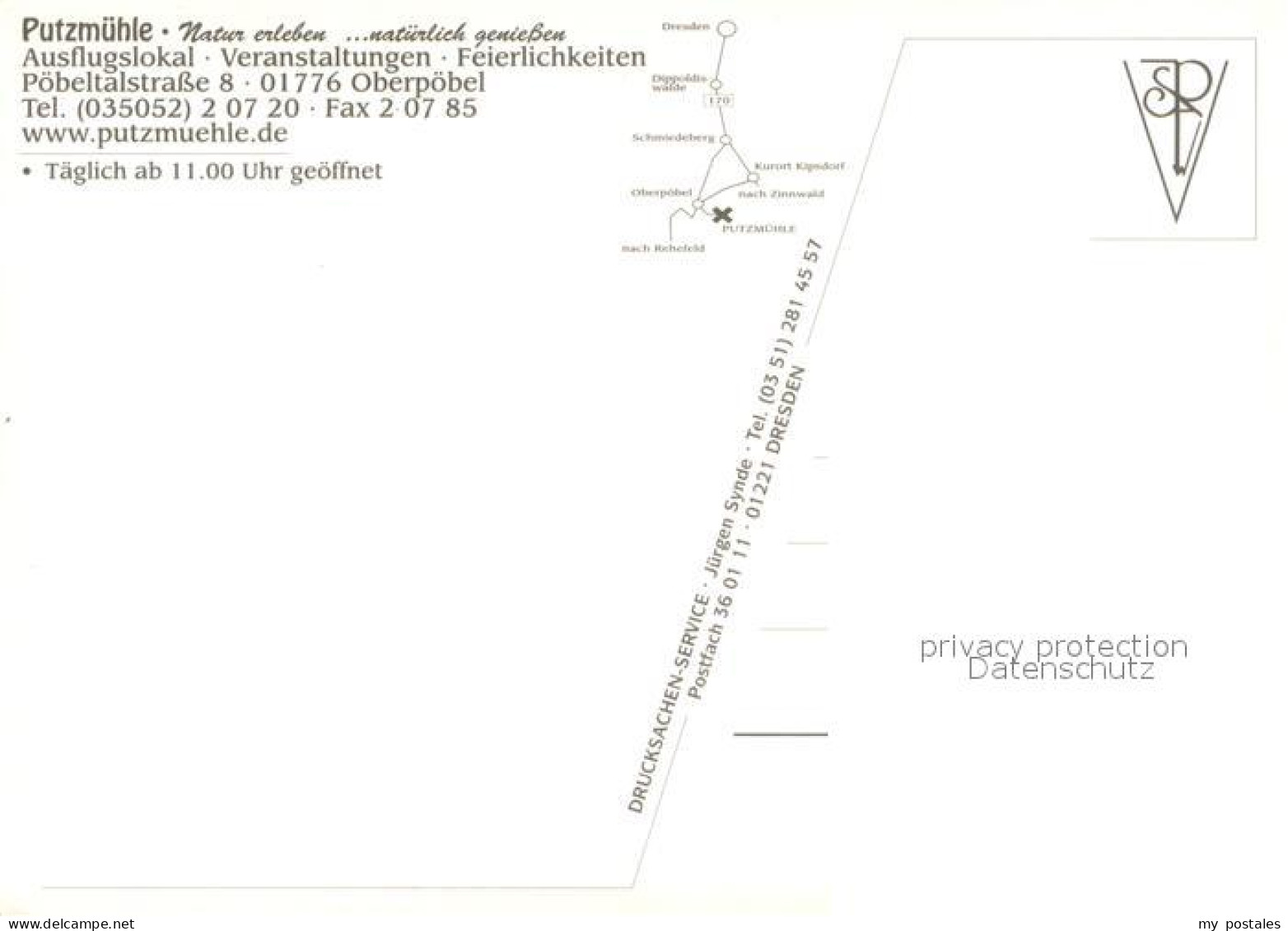 73659343 Oberpoebel Putzmuehle Ausflugslokal Im Poebeltal Landschaftspanorama Ob - Schmiedeberg (Erzgeb.)