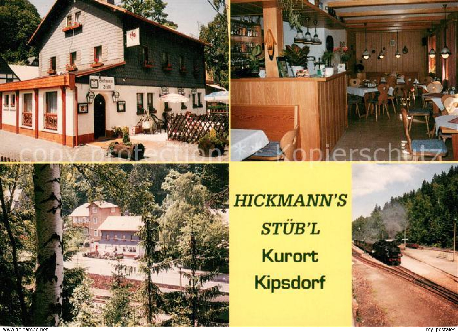 73659342 Kipsdorf Hickmann's Stueb'l Gaststube Eisenbahn Dampflokomotive Kipsdor - Altenberg