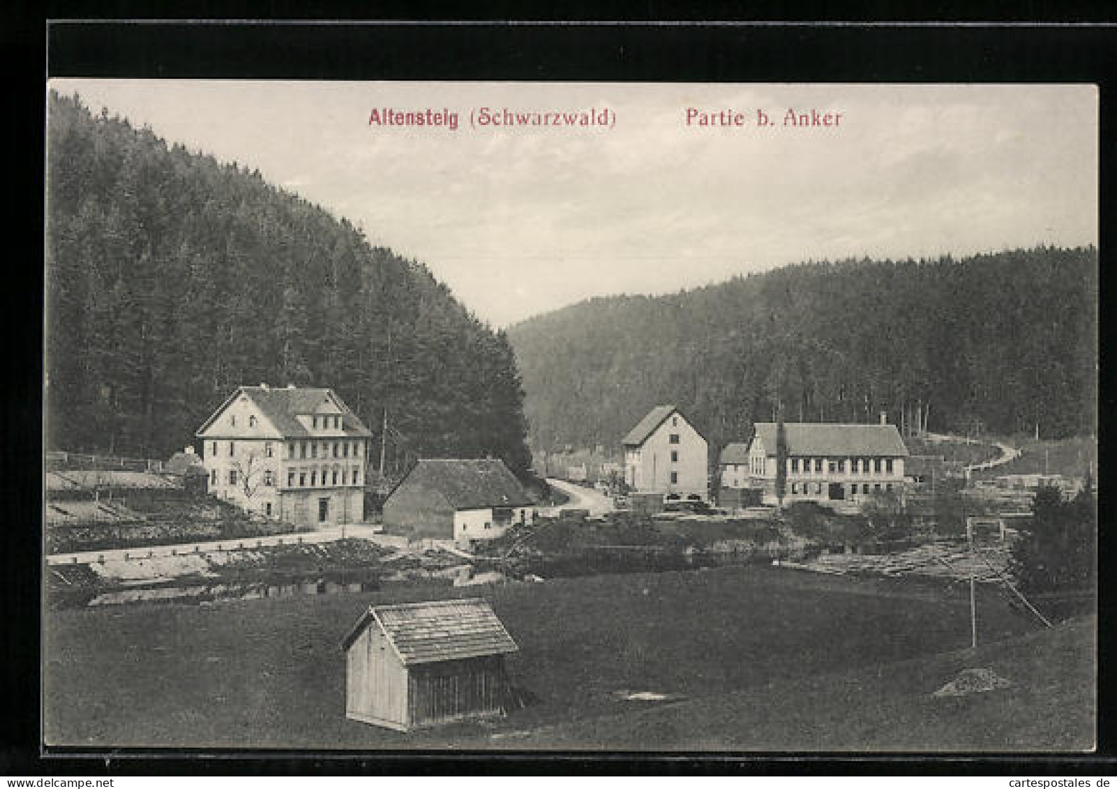 AK Altensteig /Schwarzwald, Partie B. Anker  - Altensteig