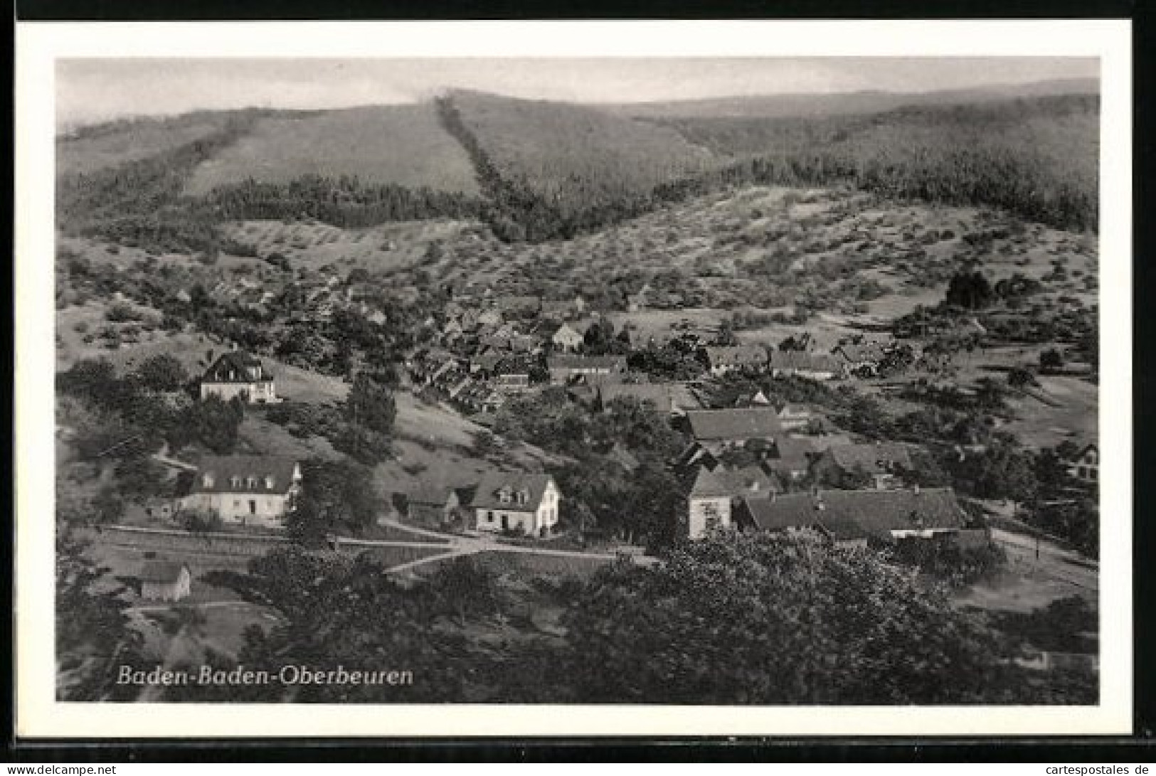 AK Baden-Baden-Oberbeuren, Ortsansicht Mit Umgebung  - Baden-Baden