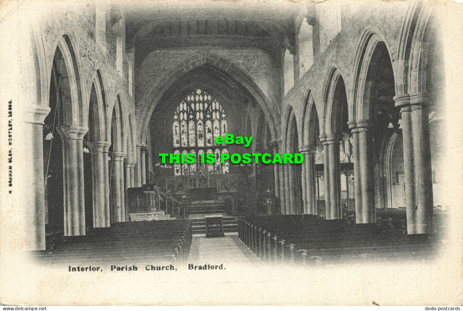 R567610 Interior. Parish Church. Bradford. H. Graham Glen. 1904 - Mondo