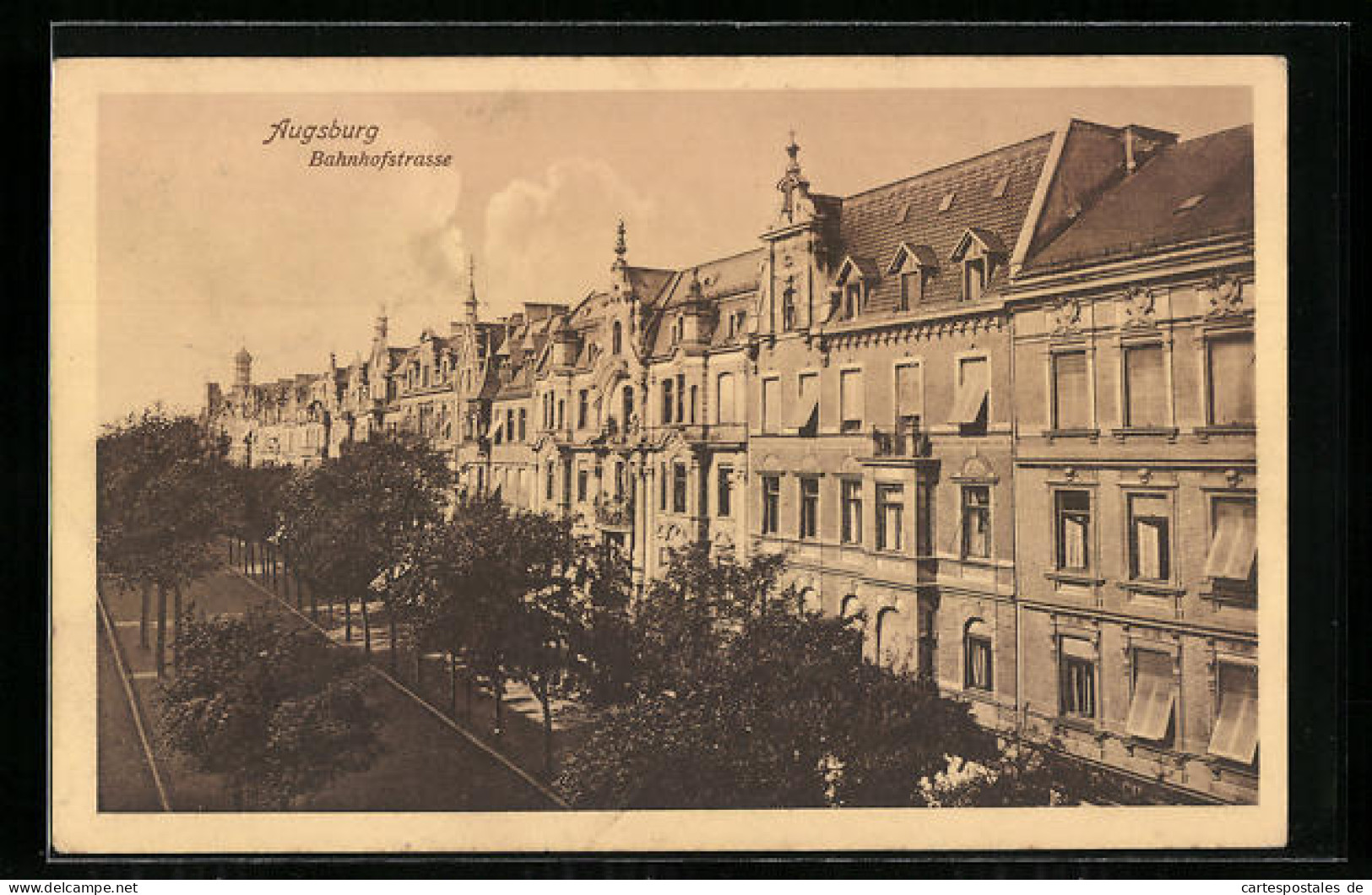 AK Augsburg, Partie In Der Bahnhofstrasse  - Augsburg