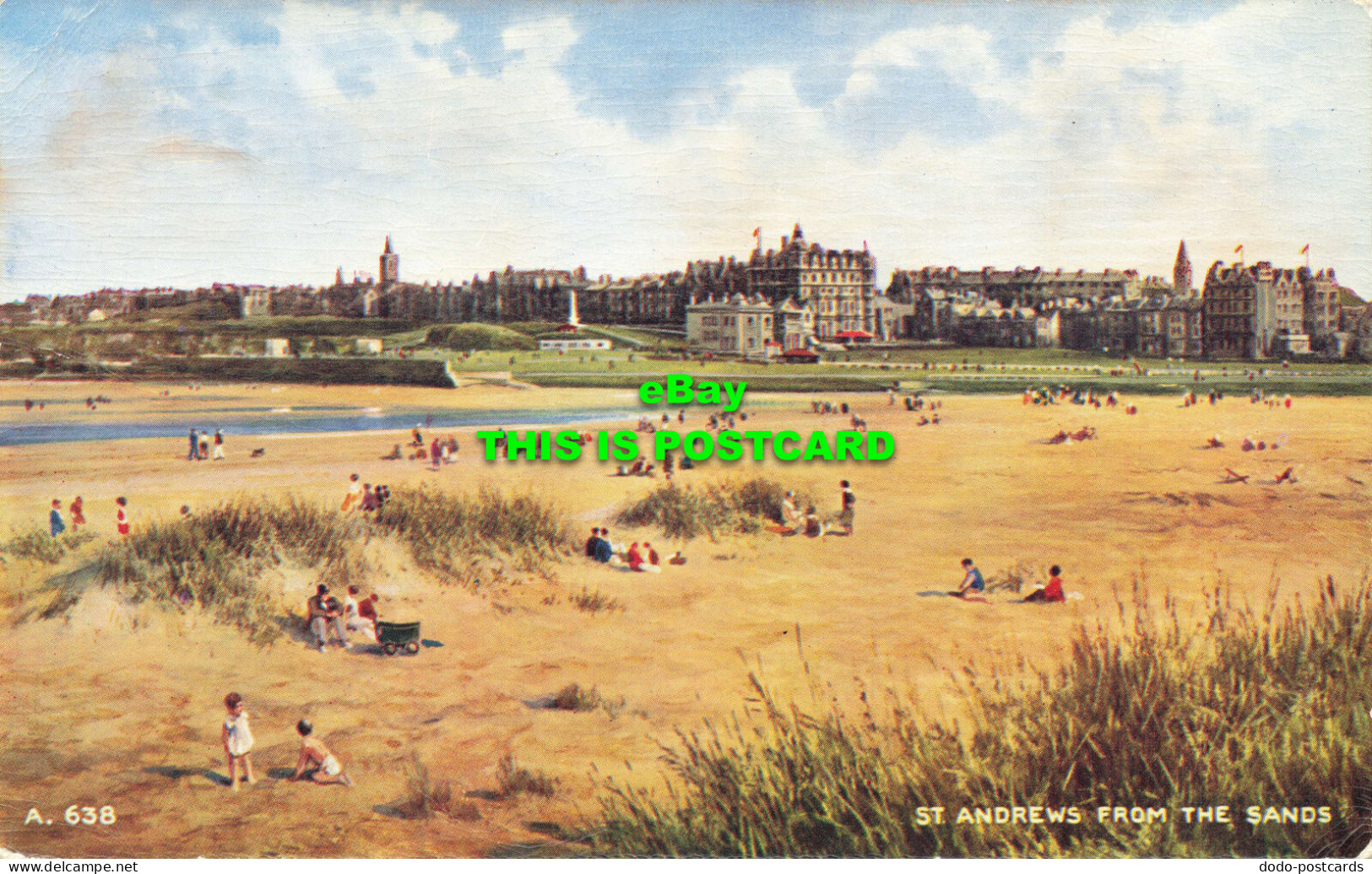 R567182 A. 638. St. Andrews From Sands. Art Colour. Brian Gerald. Valentines - Mondo