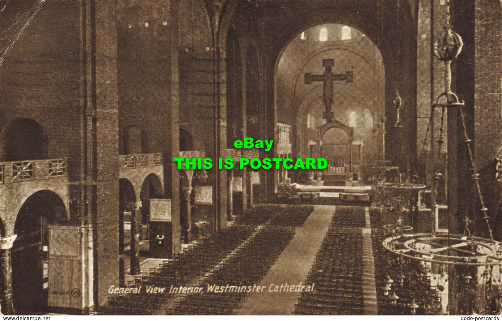 R567612 81464. General View Interior. Westminster Cathedral. Valentines Carboton - Mondo