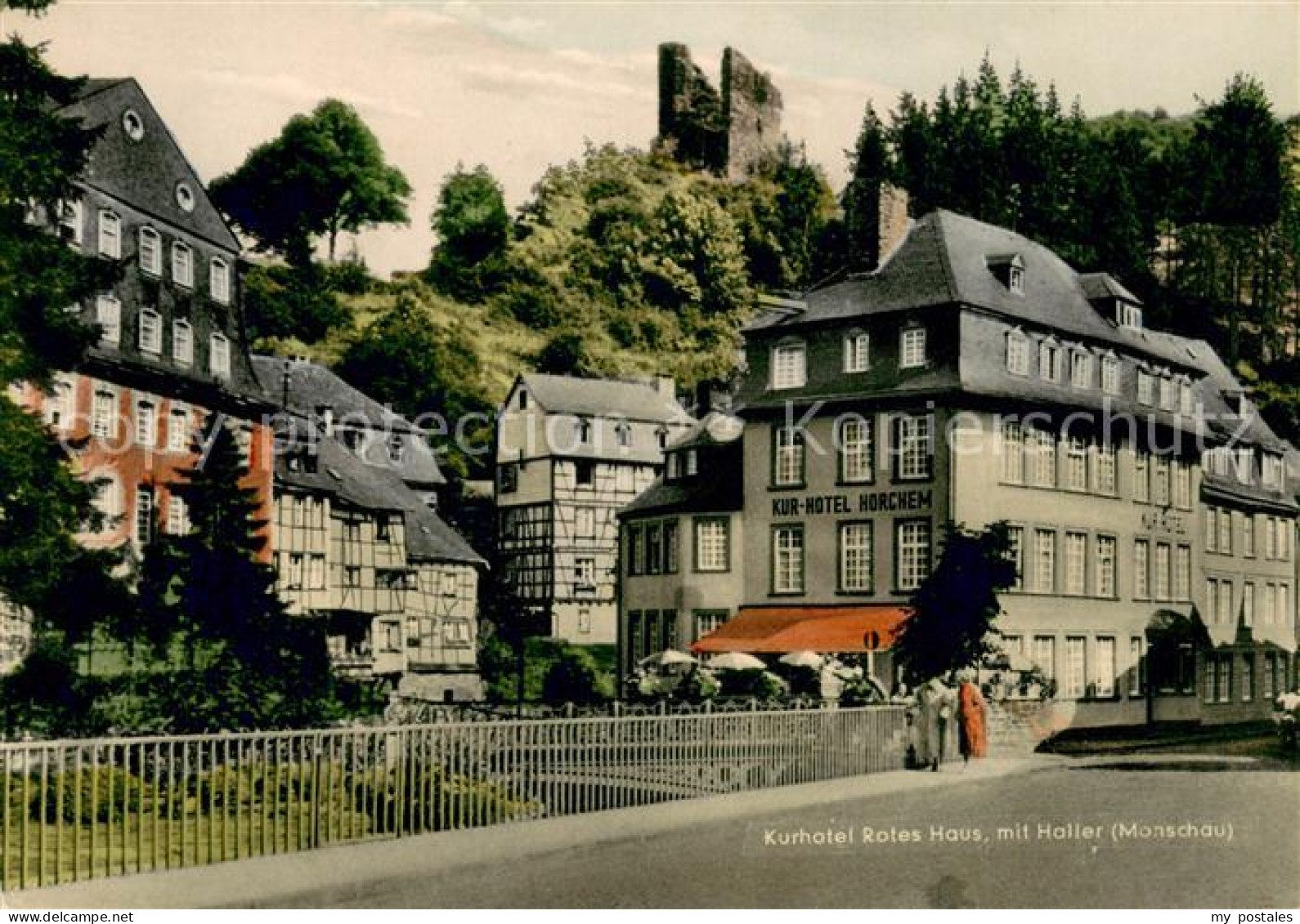 73658881 Monschau Kurhotel Rotes Haus Mit Burgruine Haller Monschau - Monschau