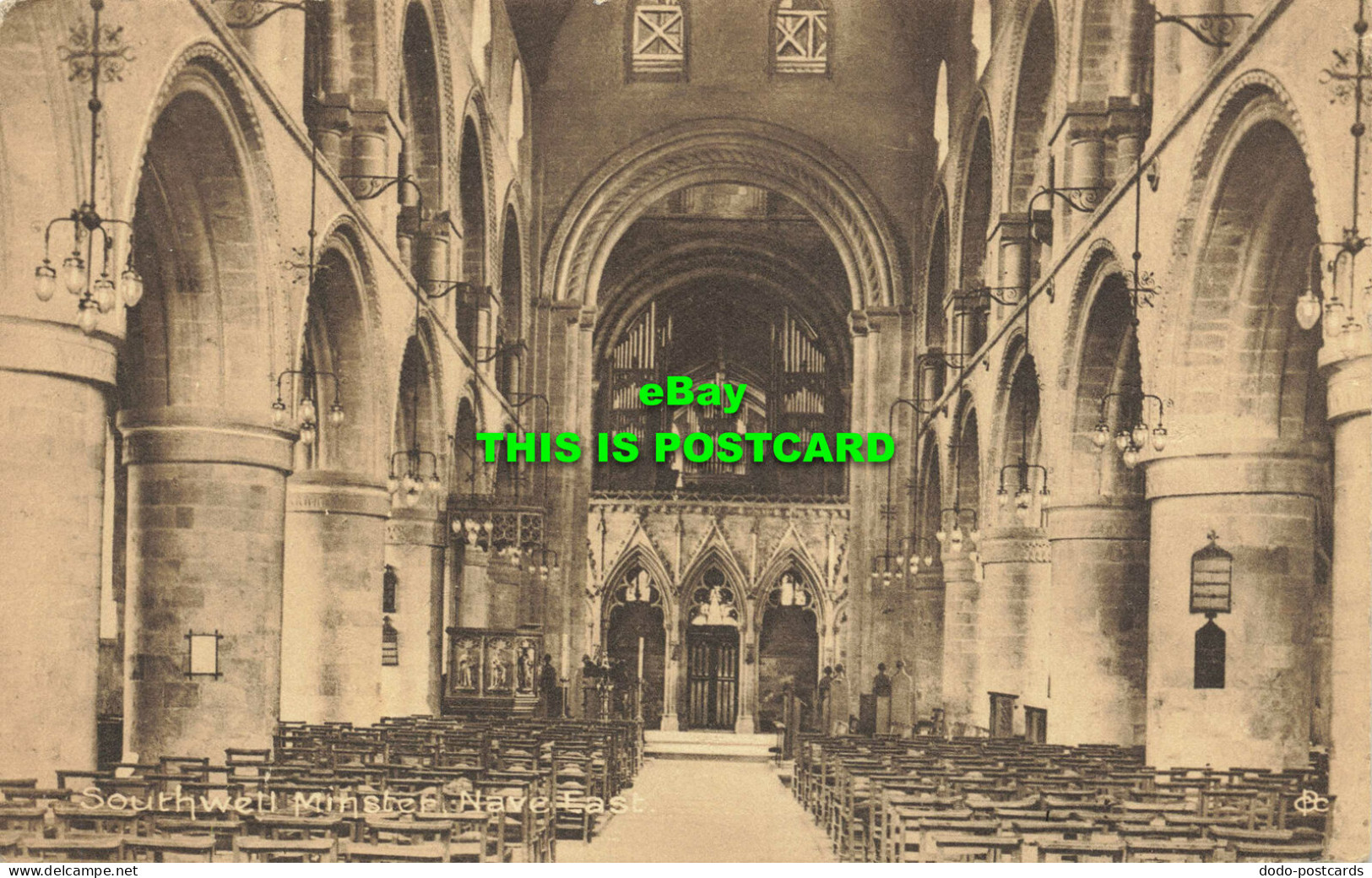 R567614 Southwell Minster Nave East. Cotswold Publishing. 1918 - Mondo