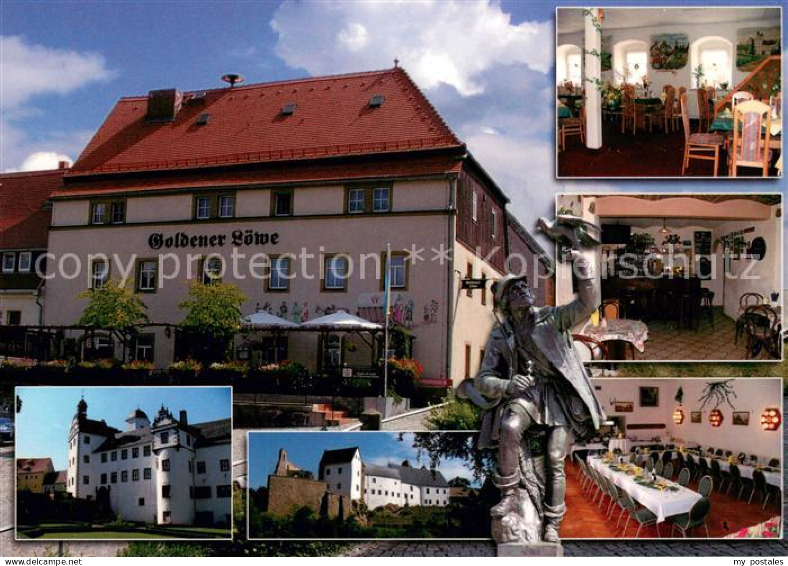 73658847 Lauenstein Erzgebirge Hotel Restaurant Goldener Loewe Schloss Lauenstei - Geising