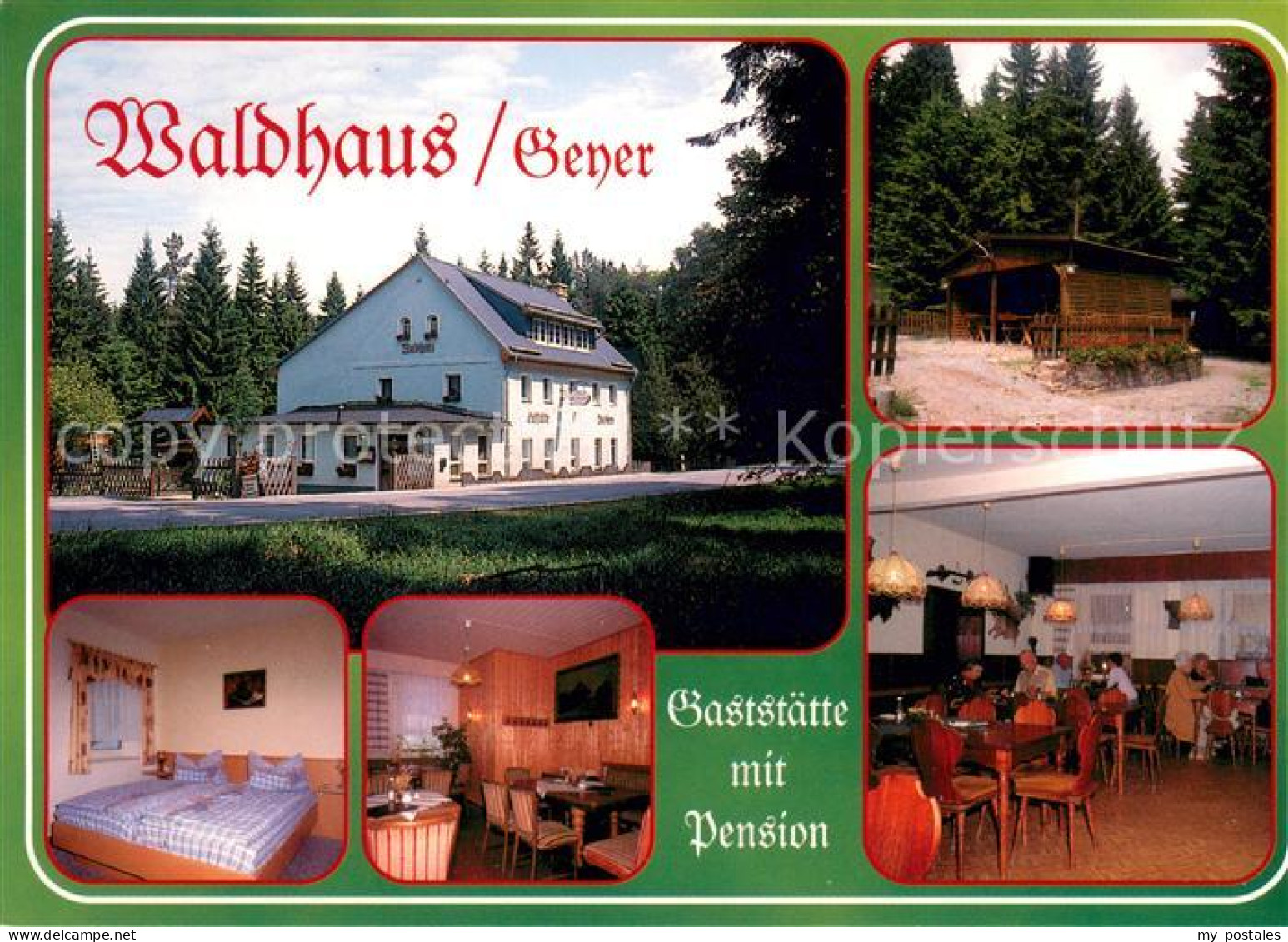 73658720 Geyer Gaststaette Pension Waldhaus Restaurantt Fremdenzimmer Waldhuette - Geyer