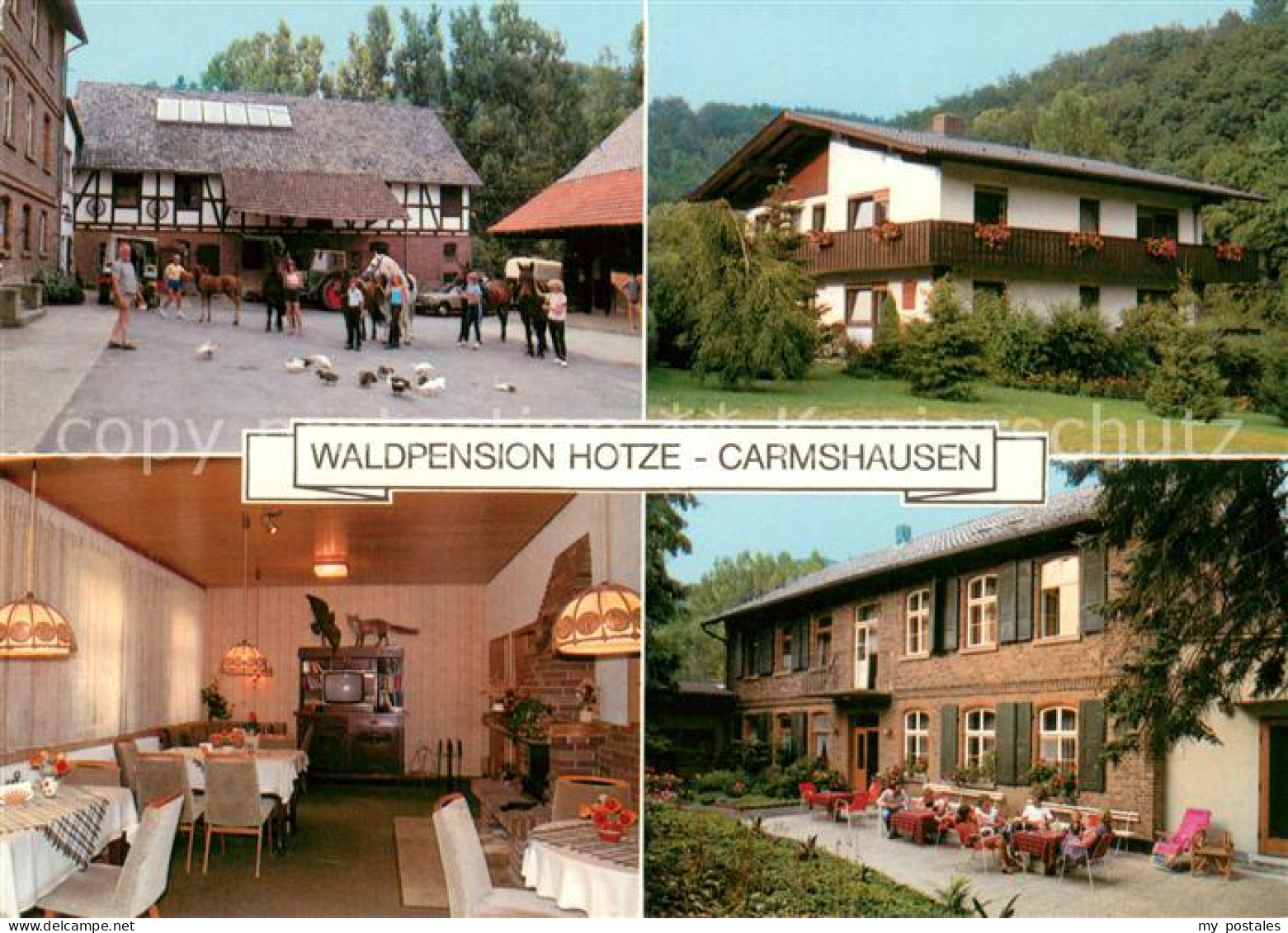 73658670 Carmshausen Witzenhausen Waldpension Hotze Gaststaette Reitstall  - Witzenhausen