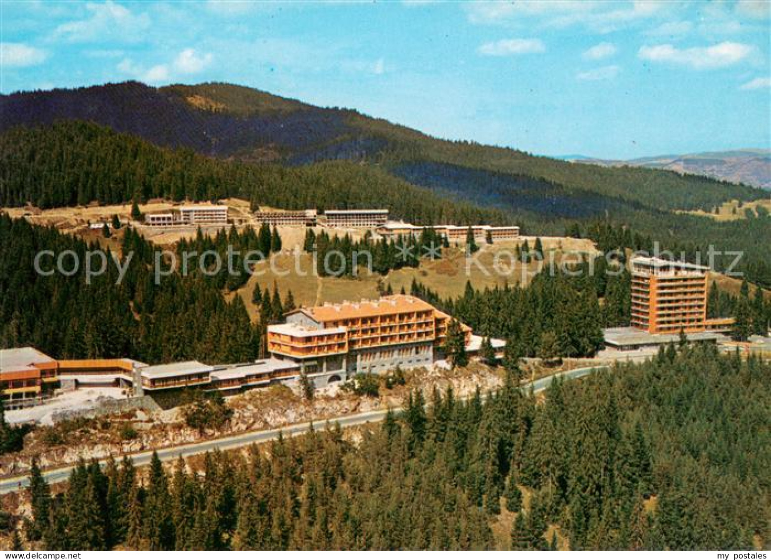 73658611 Pamporovo Pamporowo Kurort Hotels Fliegeraufnahme Pamporovo Pamporowo - Bulgarien