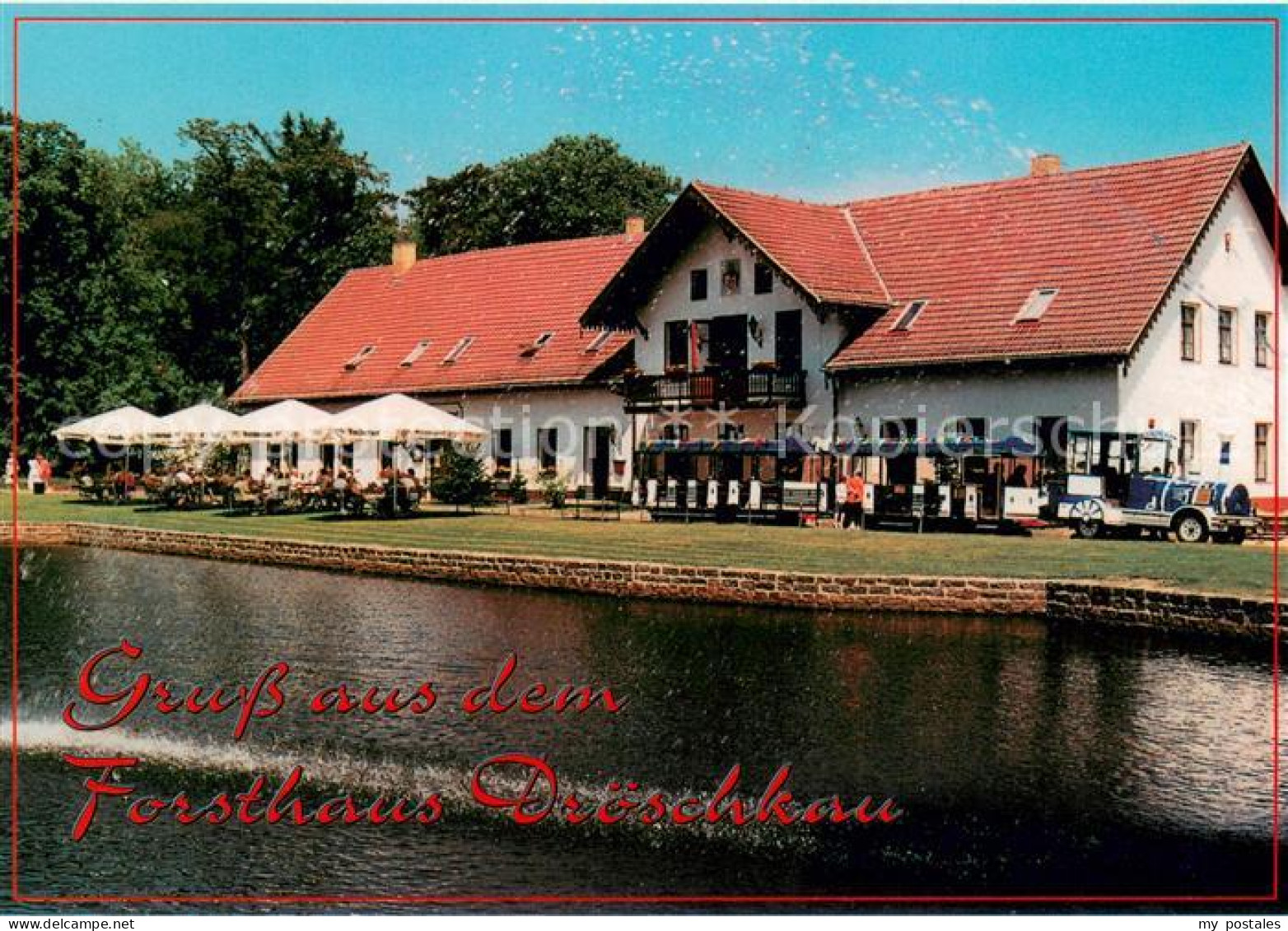 73657841 Neussen Forsthaus Droeschkau Hotel Restaurant Touristenbahn Neussen - Belgern