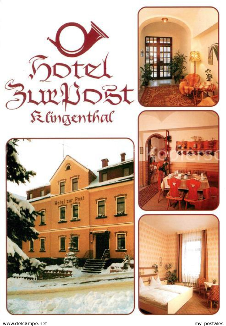 73657533 Klingenthal Vogtland Hotel Zur Post Restaurant Fremdenzimmer Klingentha - Klingenthal