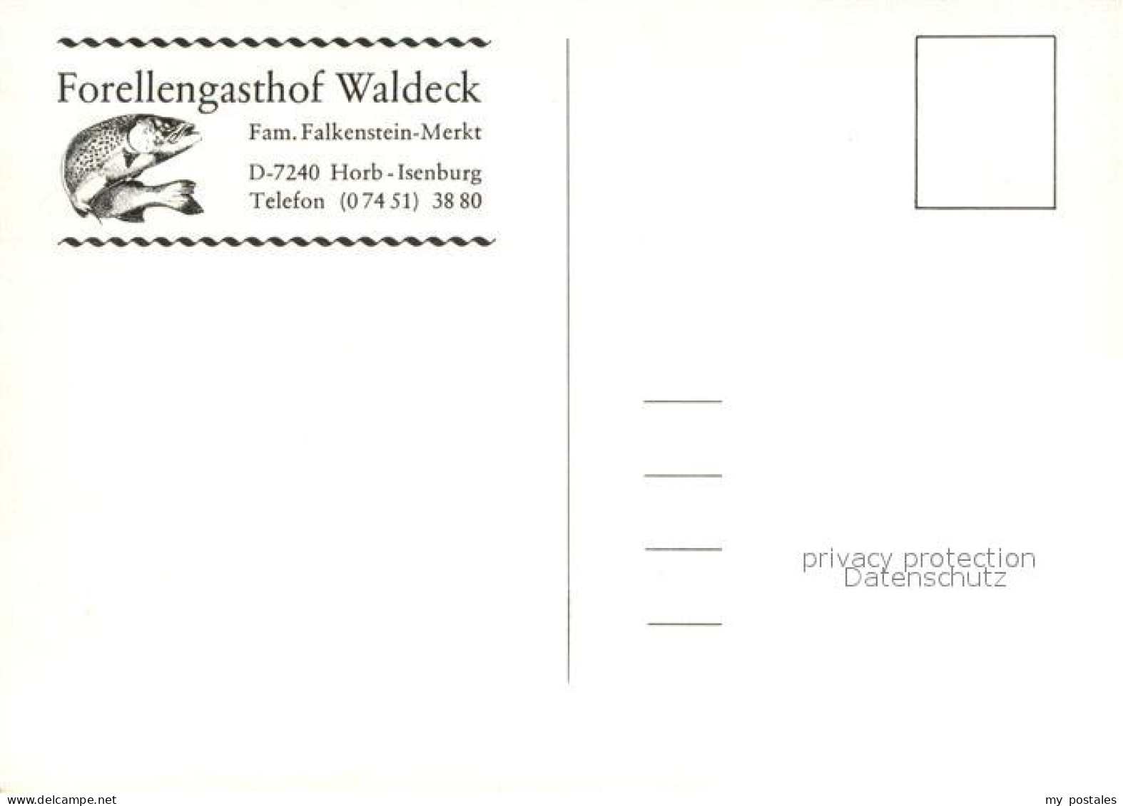 73657513 Isenburg Horb Neckar Forellengasthof Waldeck Isenburg Horb Neckar - Horb