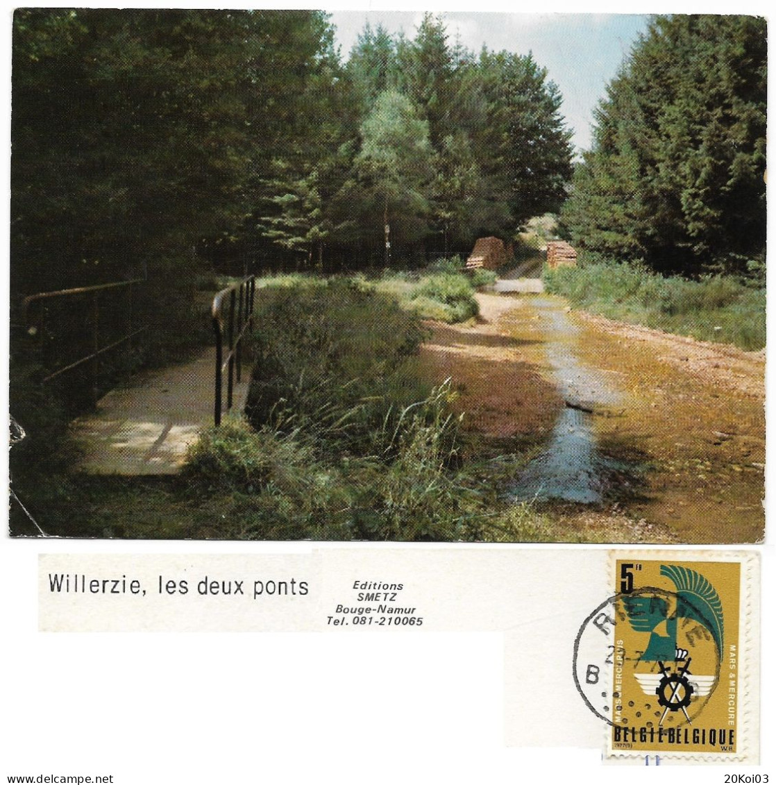 Willerzie Les Deux Ponts, Namur,  CPSM - Gedinne