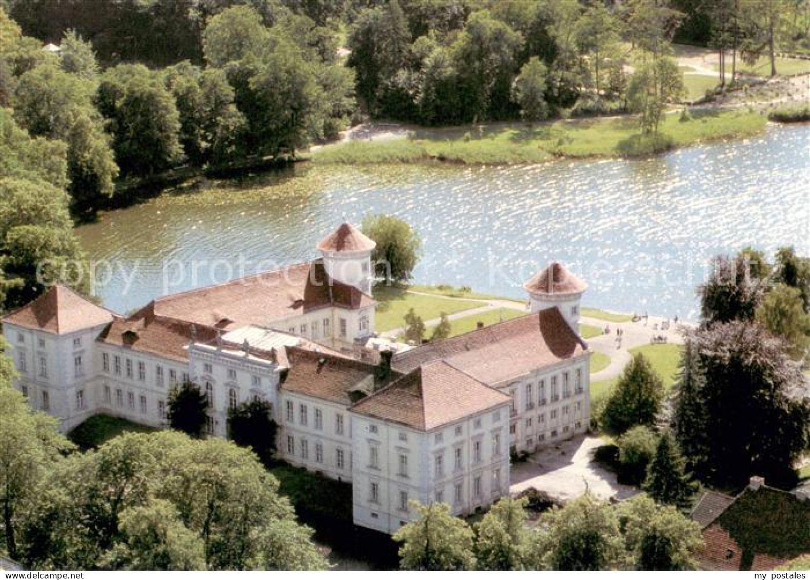 73657150 Rheinsberg Schloss Fliegeraufnahme Rheinsberg - Zechlinerhütte