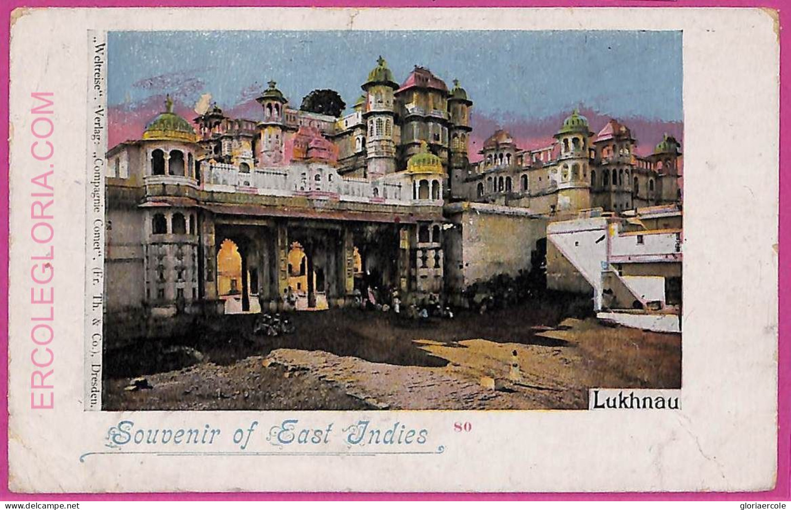 Ag3769  - INDIA - VINTAGE POSTCARD  - Lukhnau - 1899 - Indien