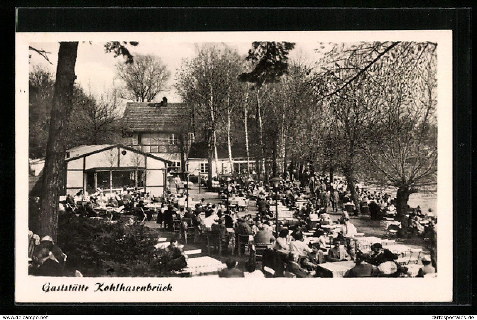 AK Berlin-Wannsee, Garten Der Gaststätte Kohlhasenbrück  - Wannsee