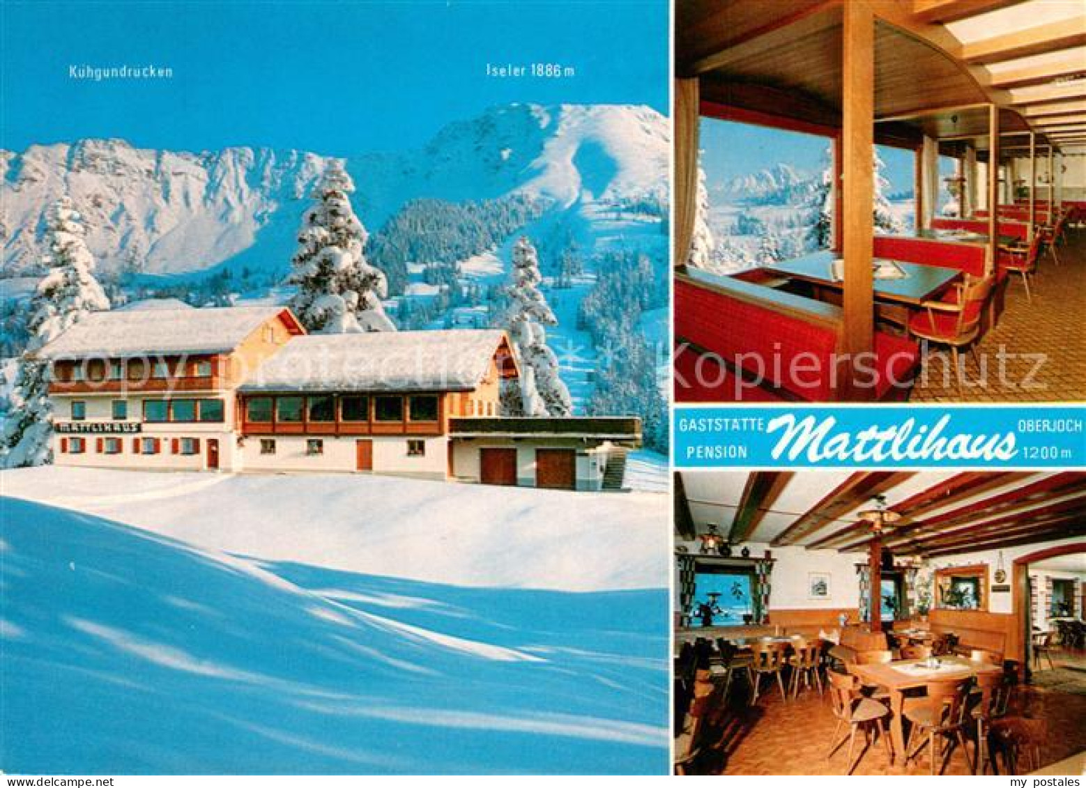 73657074 Oberjoch Gaststaette Pension Mattlihaus Winterlandschaft Alpen Oberjoch - Hindelang