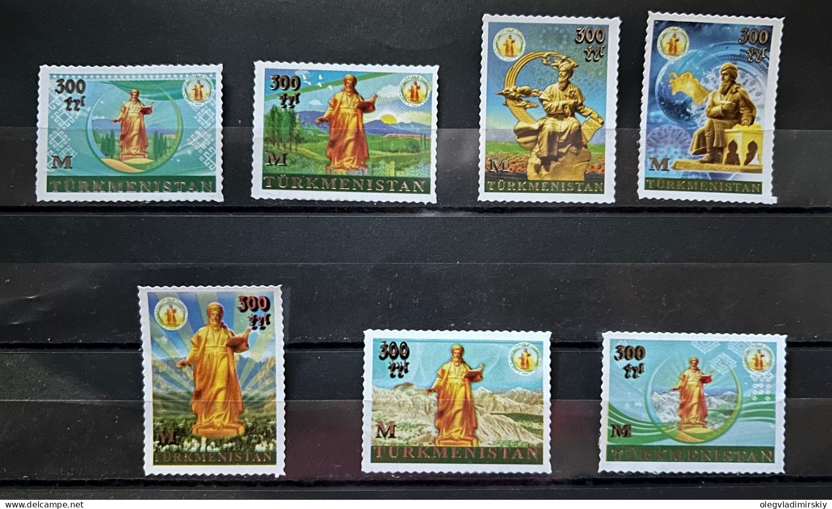 Turkmenistan 2024 Magtymguly Maxdumqoli Faraği مخدومقلی فراغی Great Poet Philosopher Set Of 7 Stamps MNH - Schrijvers