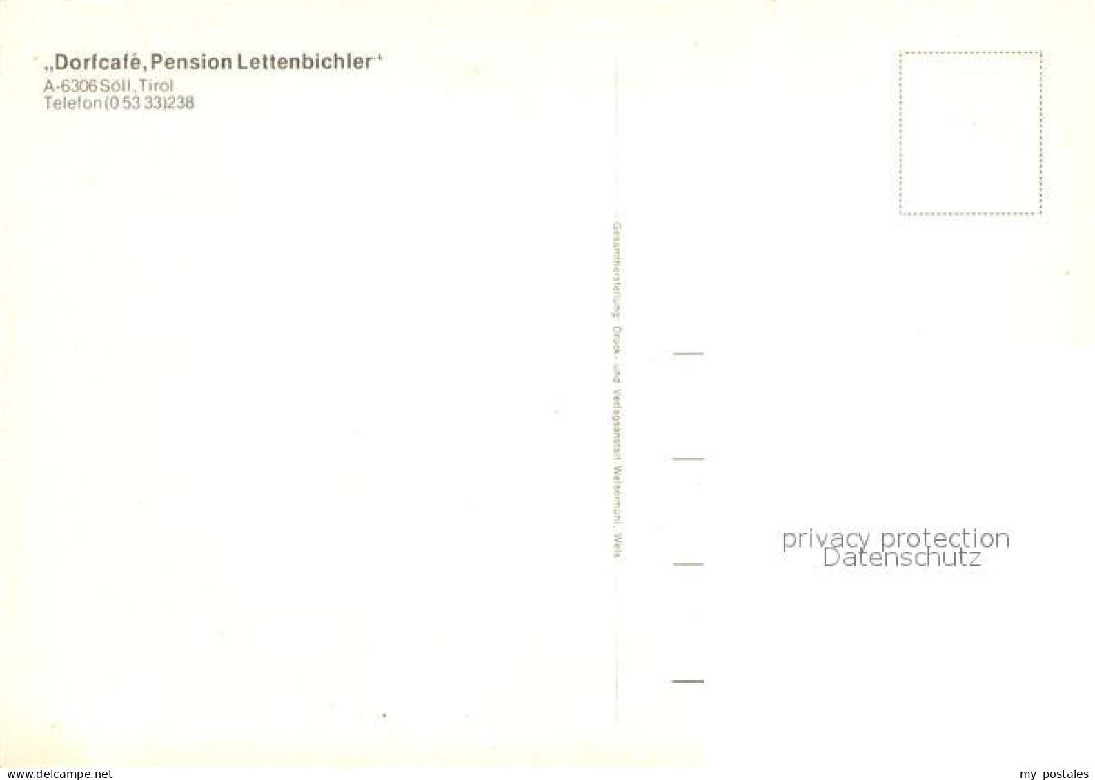 73656996 Soell Tirol Dorfcafe Pension Lettenbichler Soell Tirol - Altri & Non Classificati