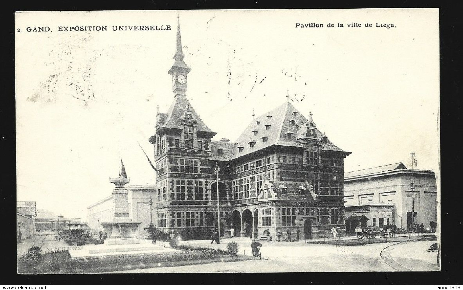 Gent Pavillon De La Ville De Liège Exposition 1913 Gand Htje - Gent